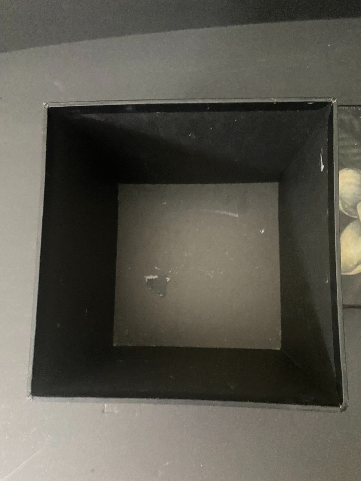 Bobs Boxes Black And White Square Shaped Floral Decorative Box Size 8 x 7.5 In