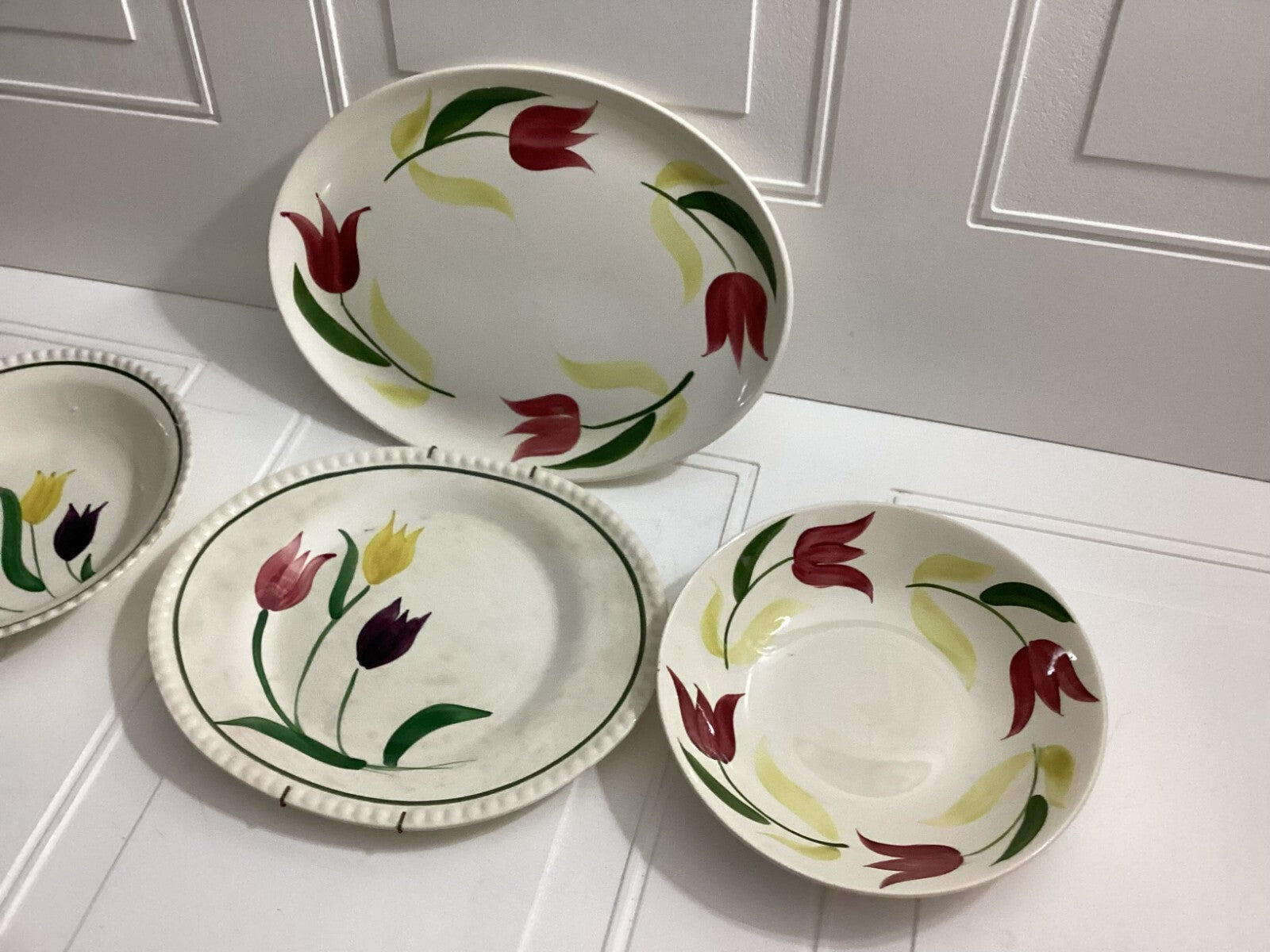Lot Of 2 sets Floral Rio By Stetson China Co And Blue Ridge Plates And Bowls