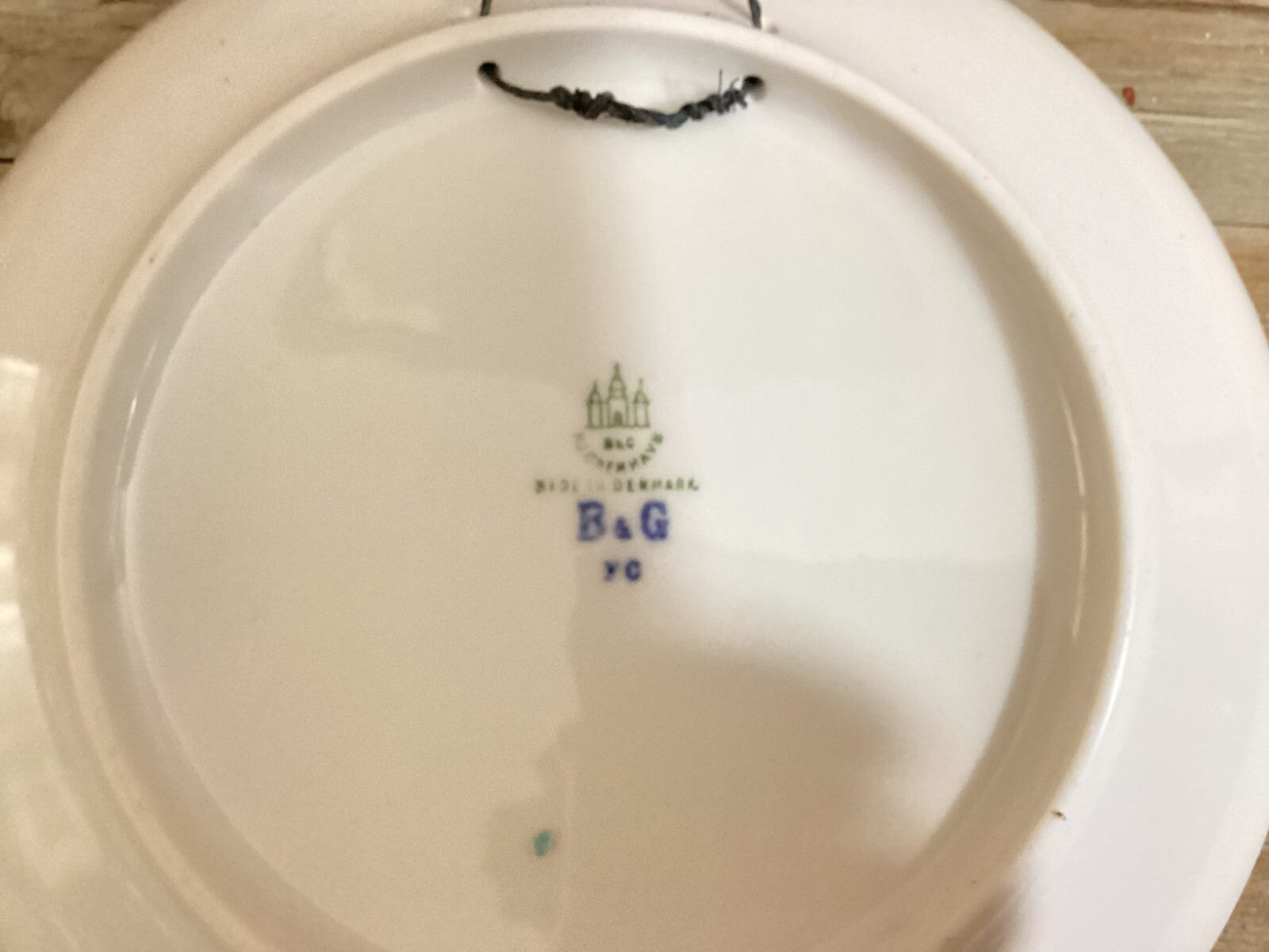 Bing And Grondahl White Blue Commemorative Plate From 1908 BG Cm28