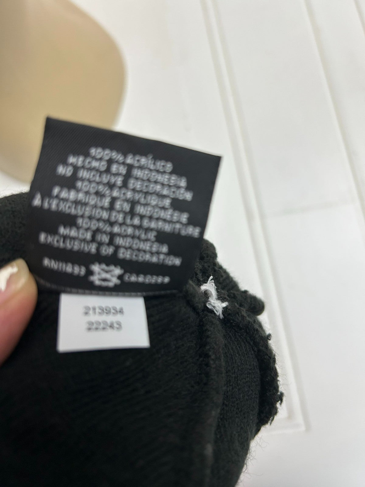 NFL Unisex Black White Las Vegas Raiders Tam Beanie - One Size Fits Most