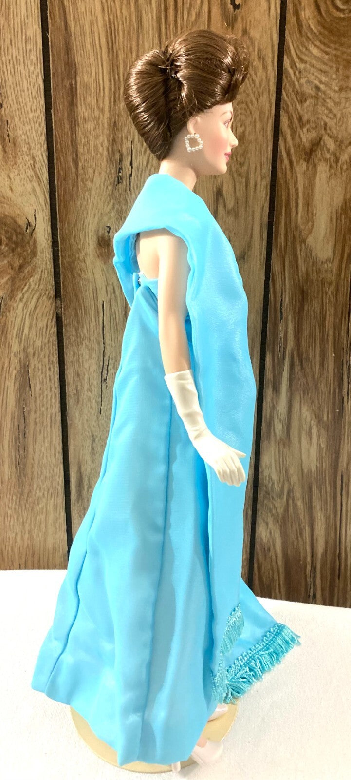 Franklin Heirloom Jacqueline Kennedy Porcelain Blue Dress Doll