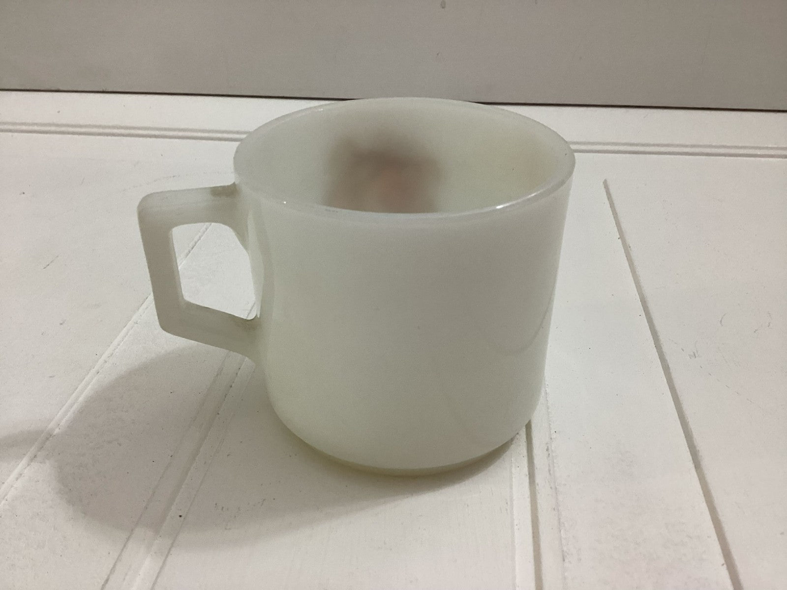 Vintage White Printed Fire King Esso Exxon Tiger Mug