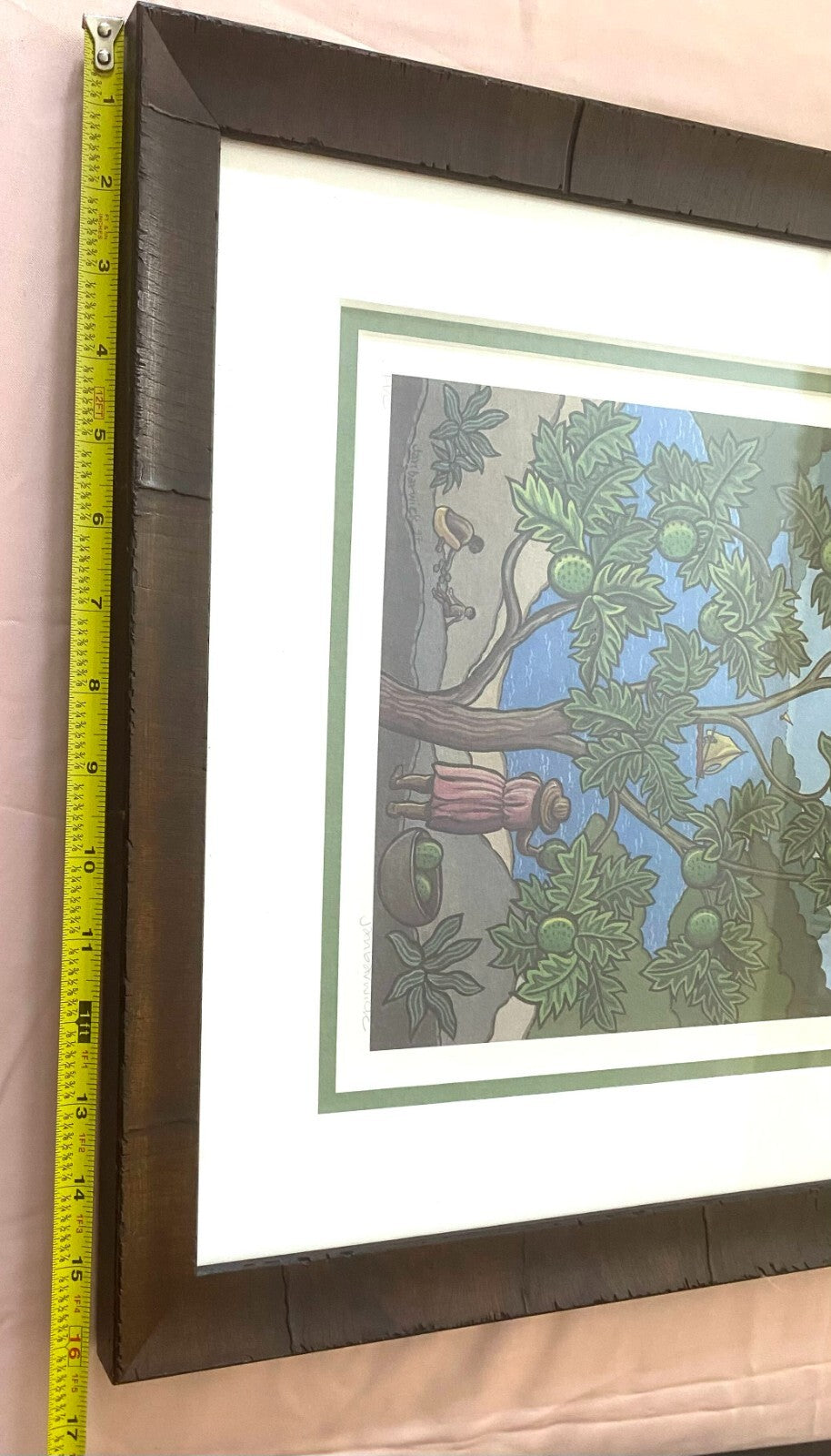 Set of 4 Wall Hanging Watercolor Arts By Jan Warwick