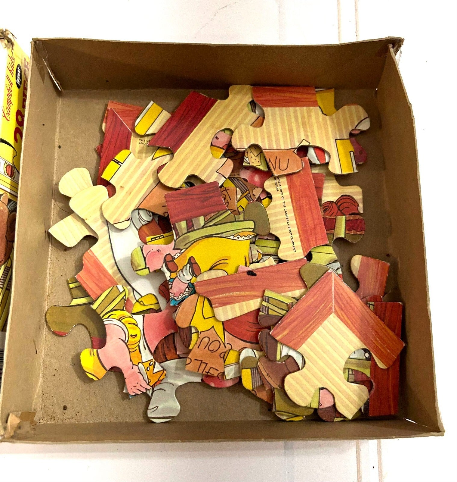 Vintage Campbell's Kids Jigsaw Puzzle - 28 Pieces - 3 x 10 Inches