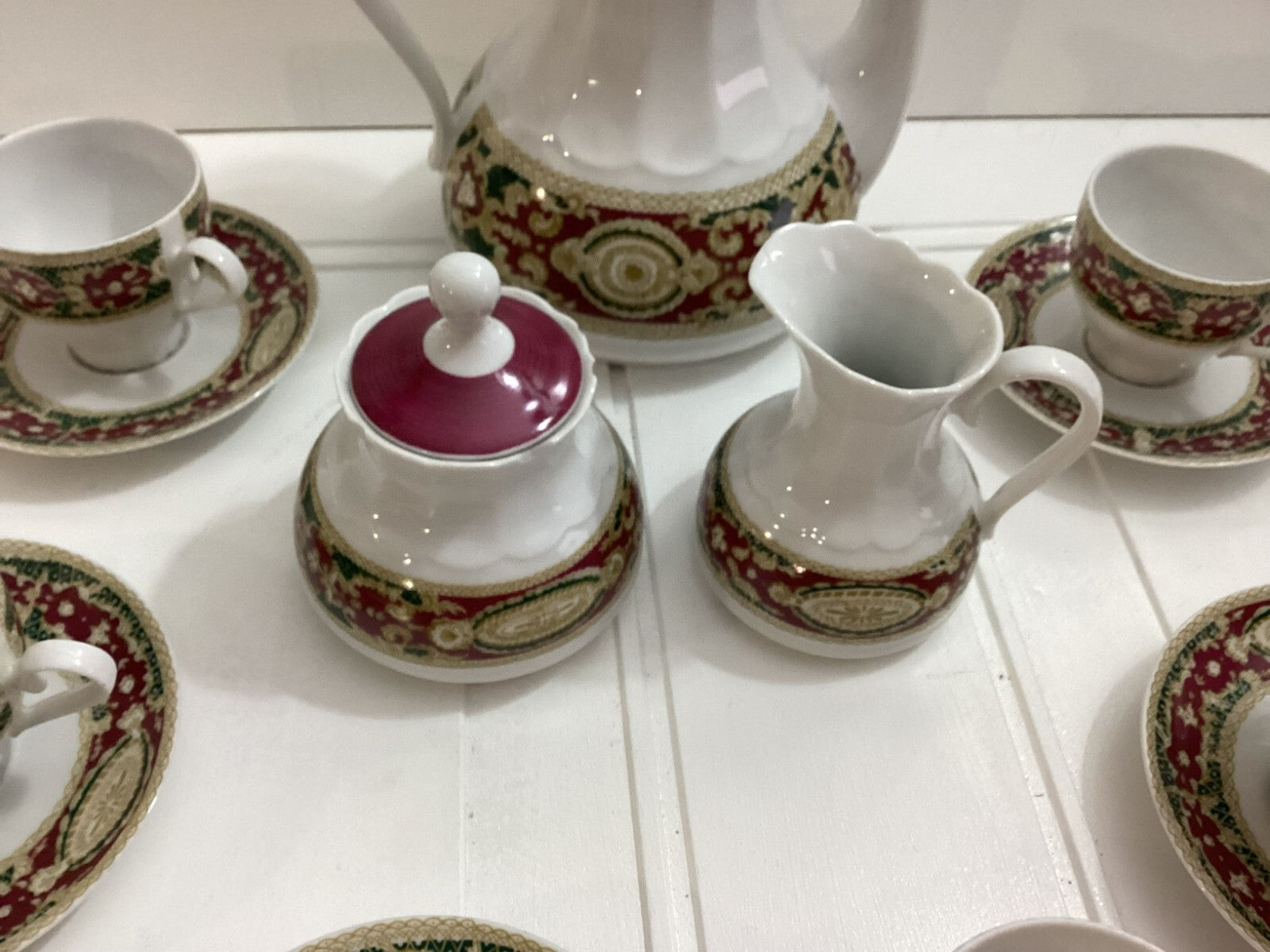 Vintage Edelstein Bavaria Tea Set With Lidded Sugar And Creamer