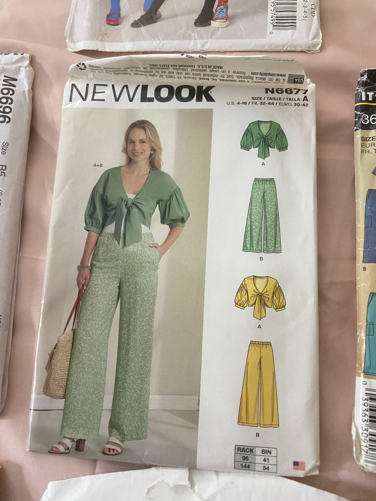 Lot Of 7 Assorted Sewing Pattern For Beginners For Adults Clothing, Scrub, Kids