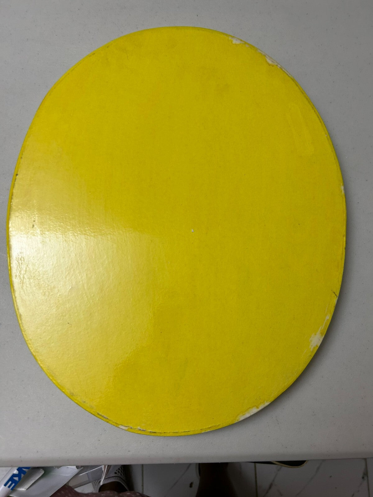 Oval Shaped Hand Painted With Embossed Banana Tray - 18.5 Inches