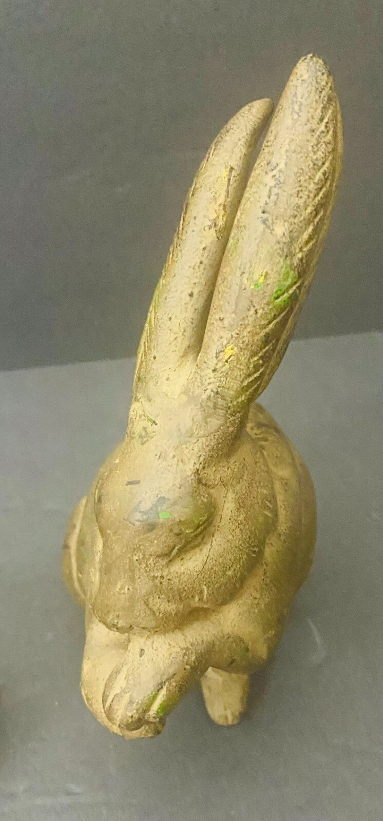 Set of 2 OMC Japan Golden Bronzé Small Decorative Display Rabbits Figurine