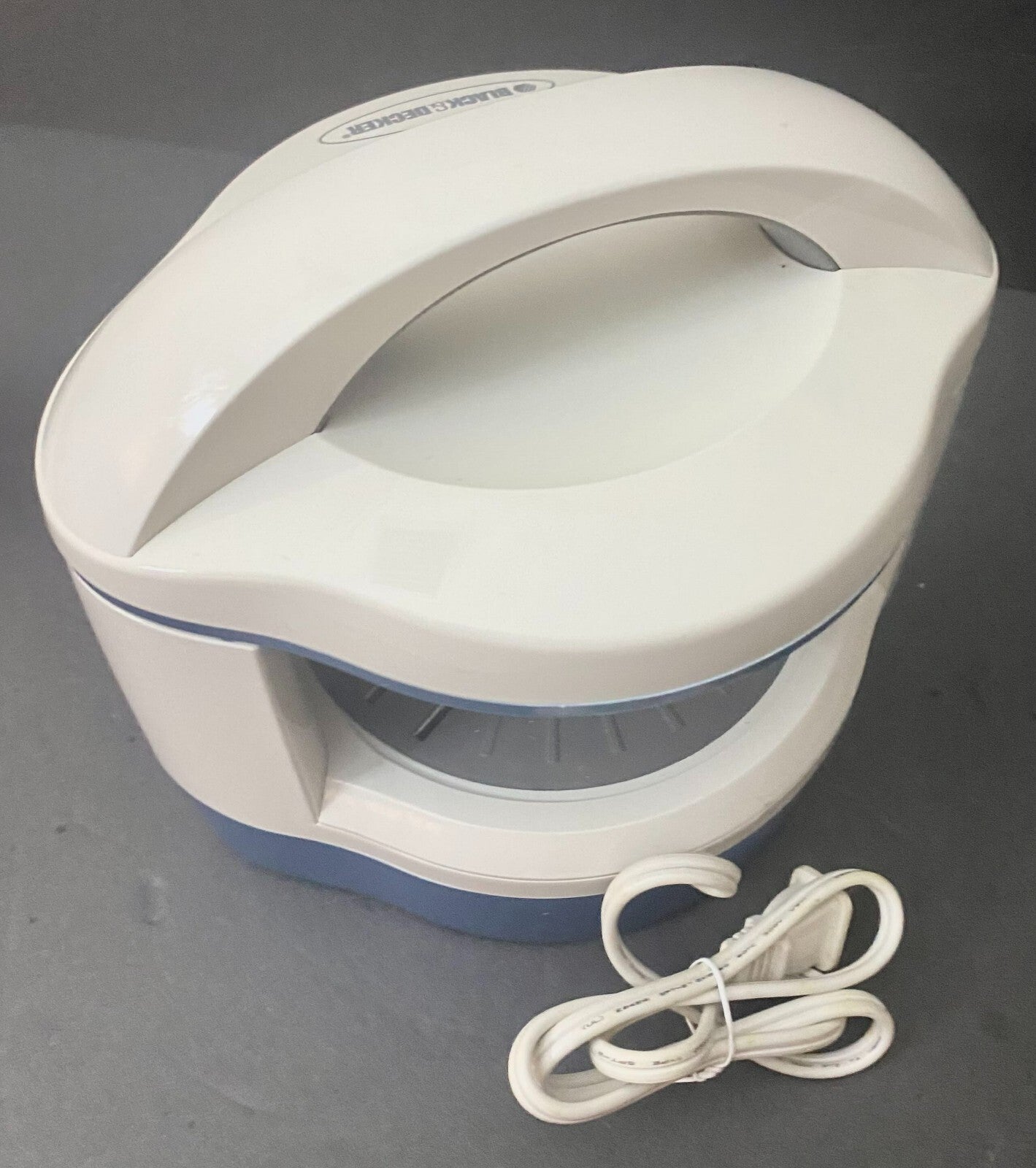 Black & Decker White Blue Adjustable Lid Electric Automatic Jar Opener