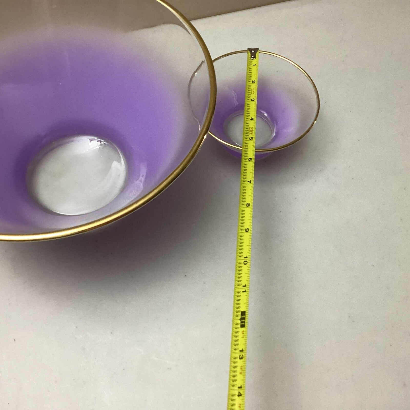 2 Pieces Set Of Vintage Purple Blendo Bowl Set