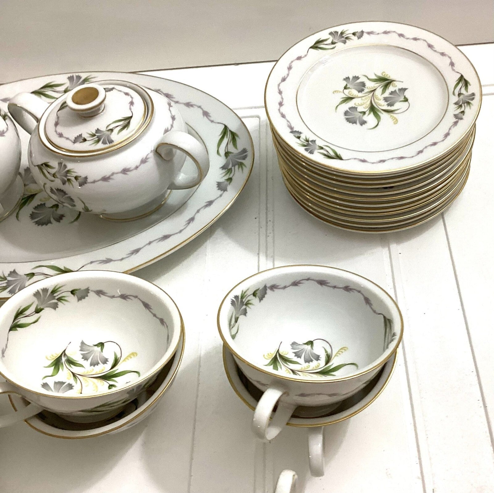 Vintage 93 Pcs Rosenthal Fantasia Fine China Dinner Set