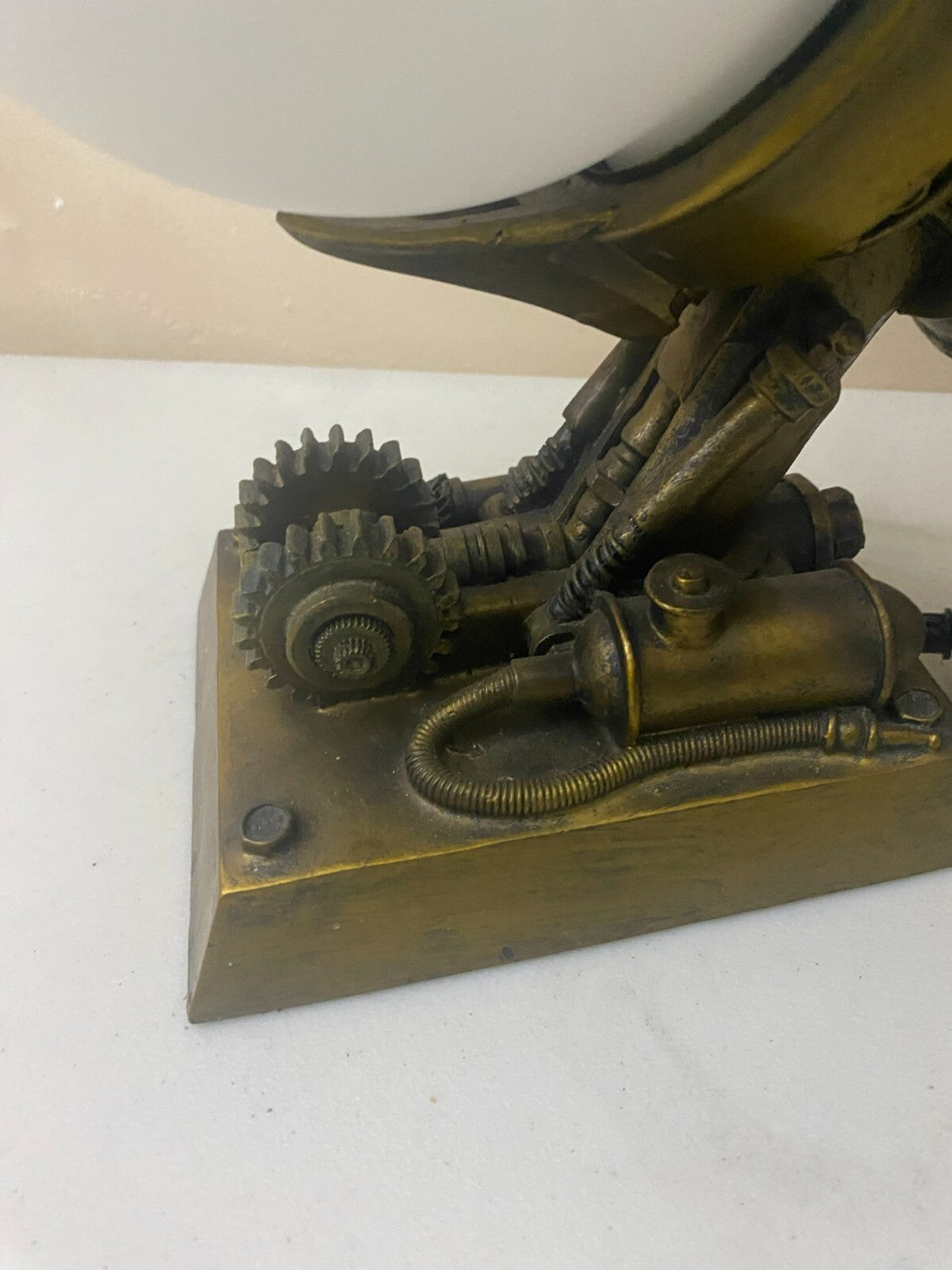 Steampunk Airship Illuminated Display Tabletop Lamp 11”
