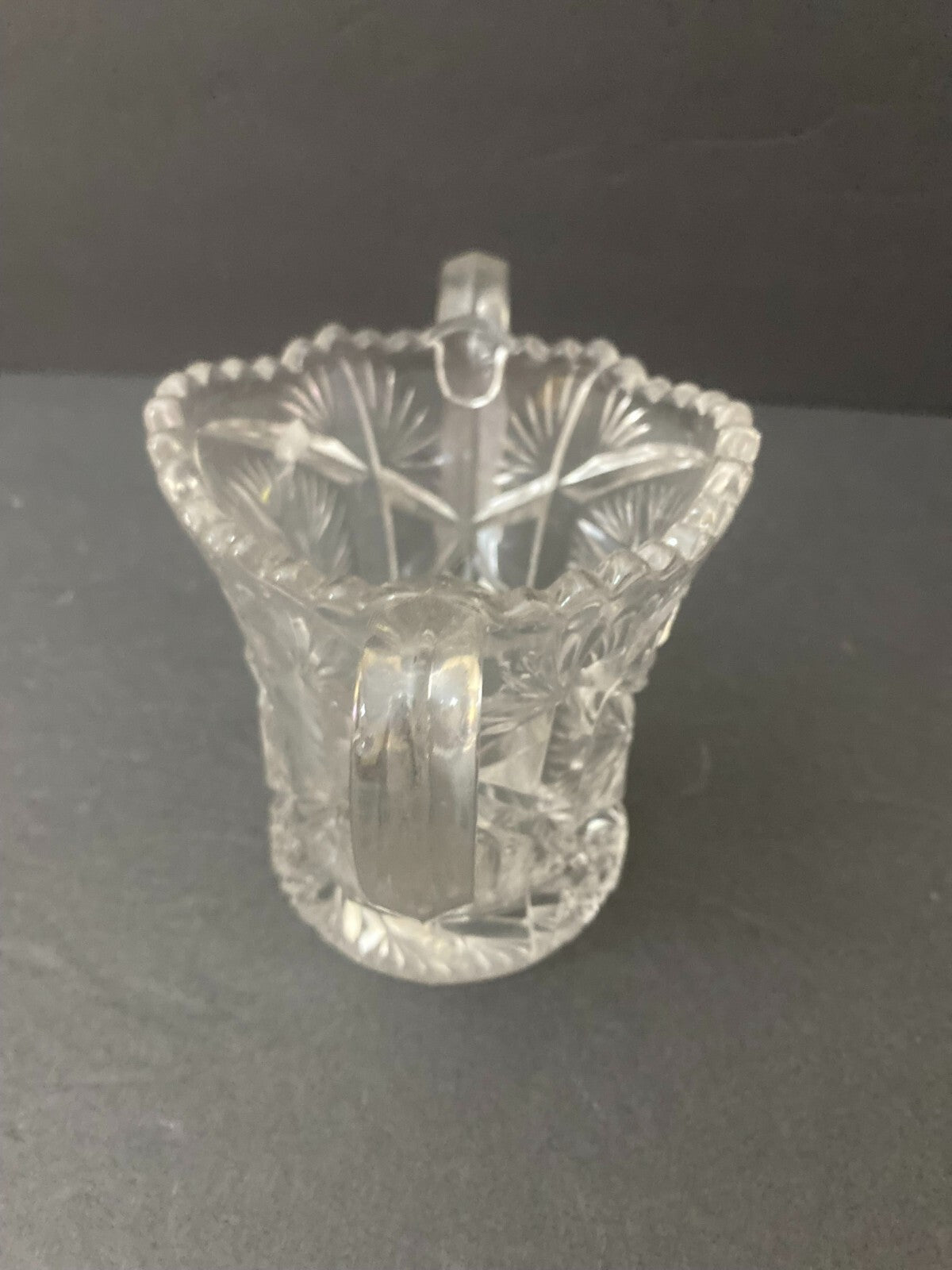 Vintage 2 Handles Glass Sugar Dish