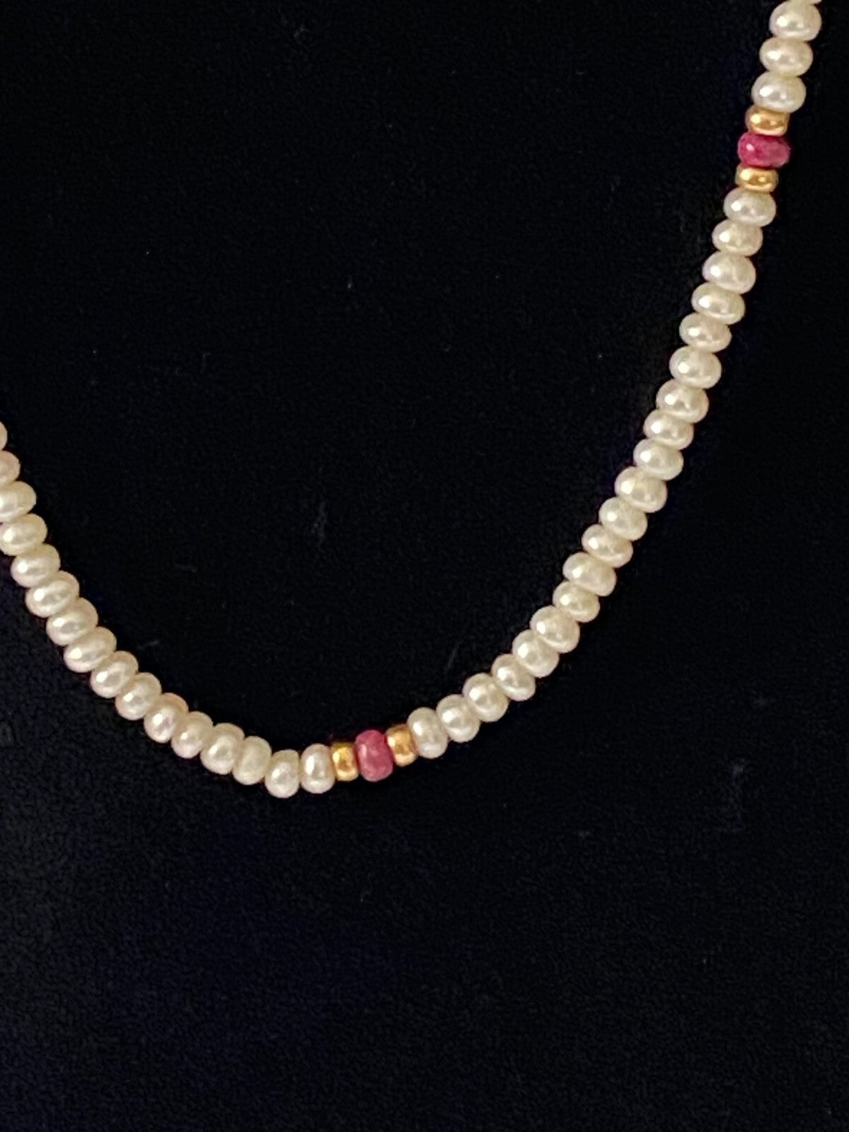 Elegant Akoya Pearls With Gold Beads Choker Necklace