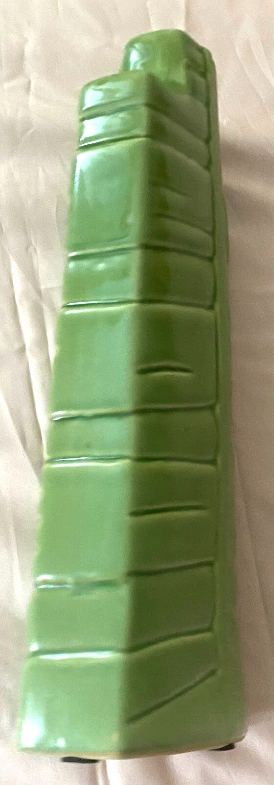 Vintage Green Collectible Display 14 Inches Tall Bottle Vase
