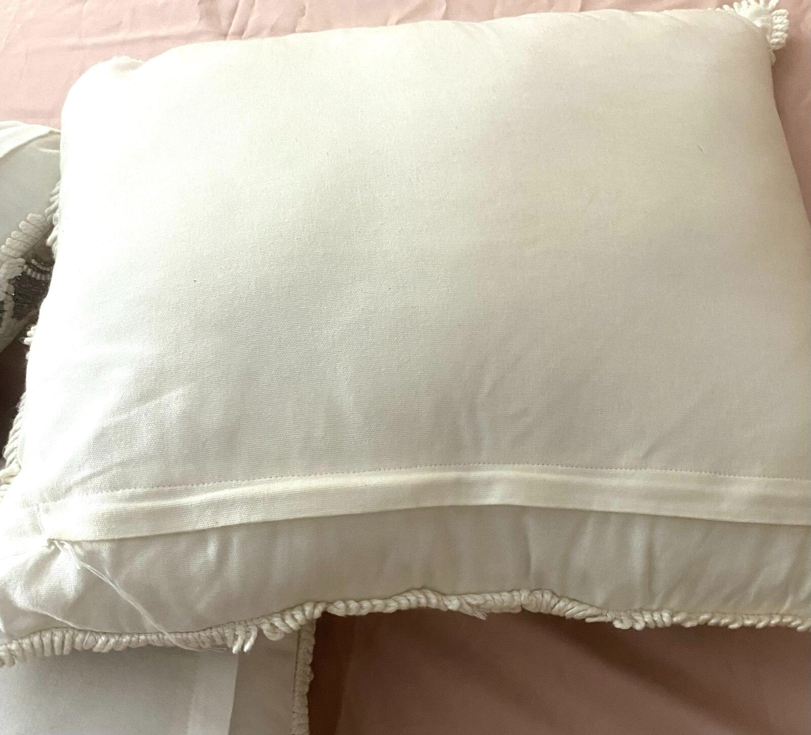 Set of 3 Coastal Collection Starfish Pearl Beaded Square Shape Pillows