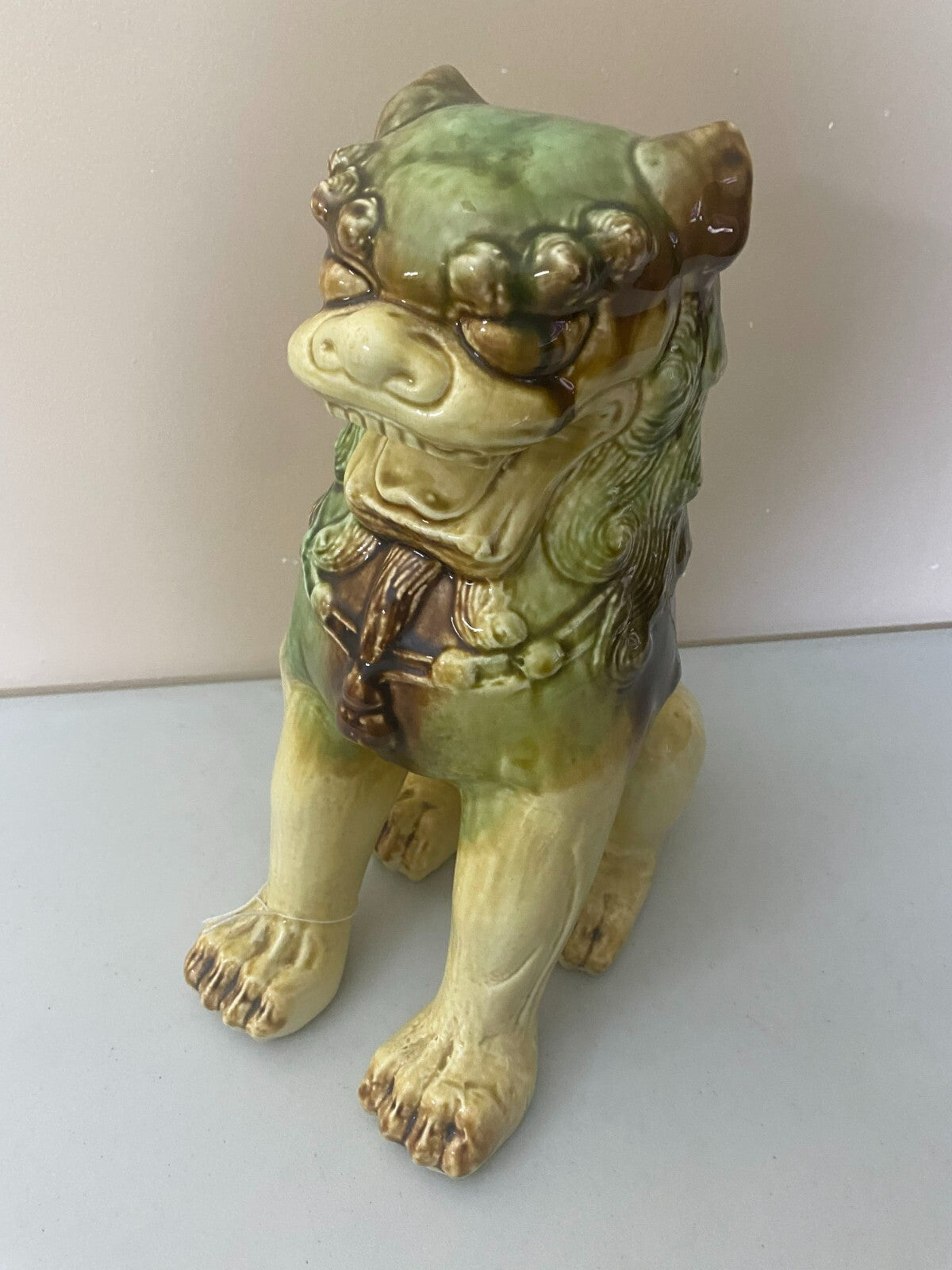 Vintage Ceramic Tall Foo Dog Figurine