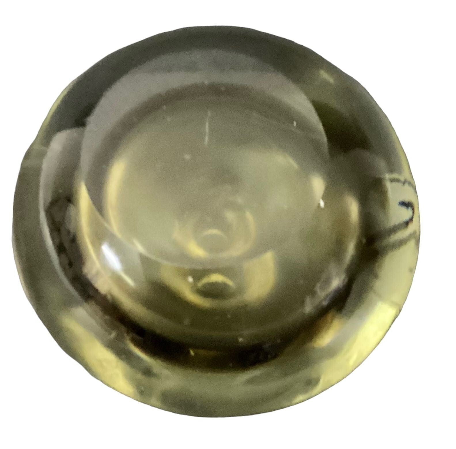 JL 3 X 5 Inches Round Shape Small Crystal Paperweight Style Bottle