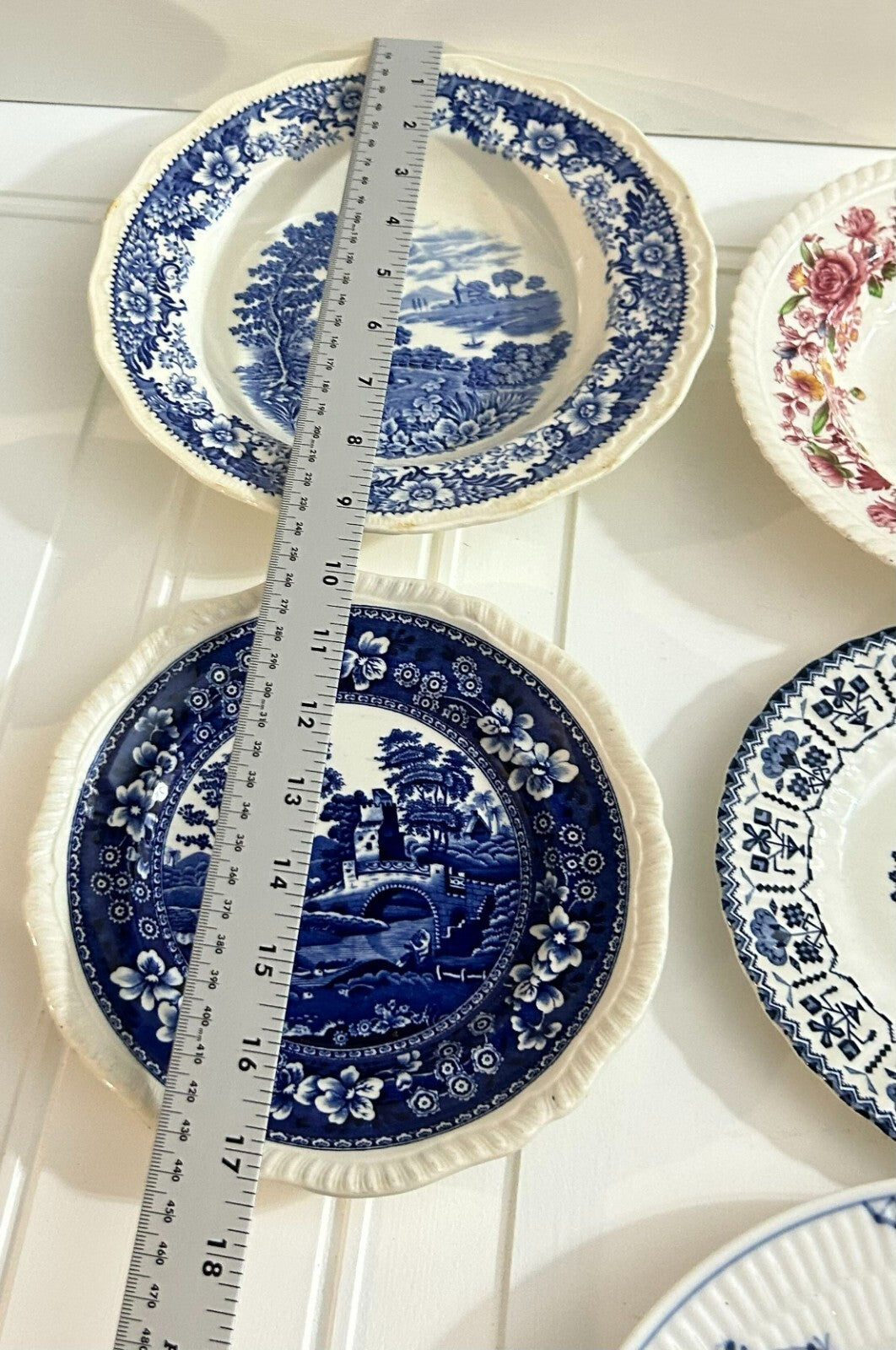 Lot Of 7 Various Assorted Fine China Porcelain Plates