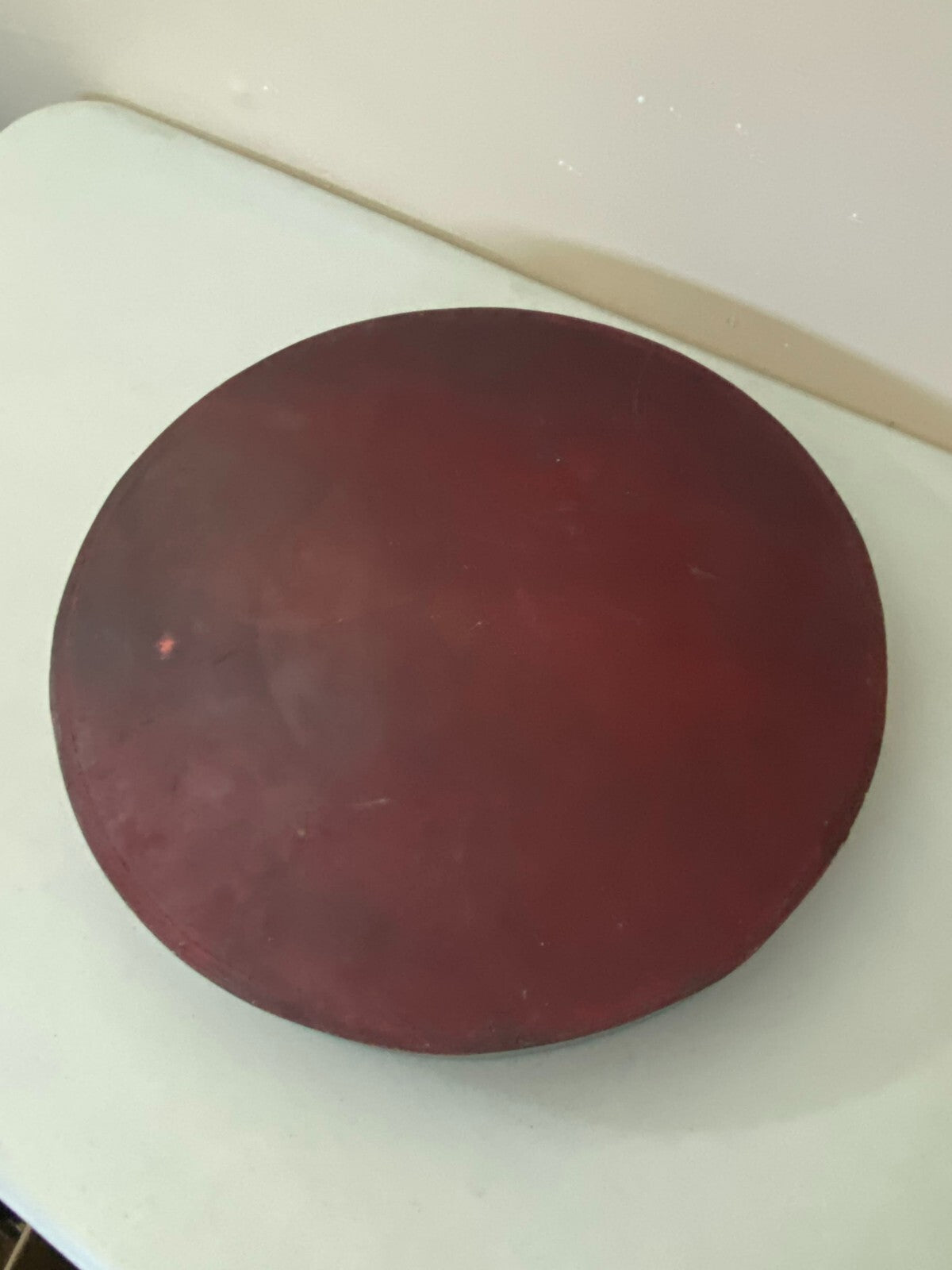 Vintage Round Shape Hand Painted 16 x 2 Inch Bistro Wooden Tray