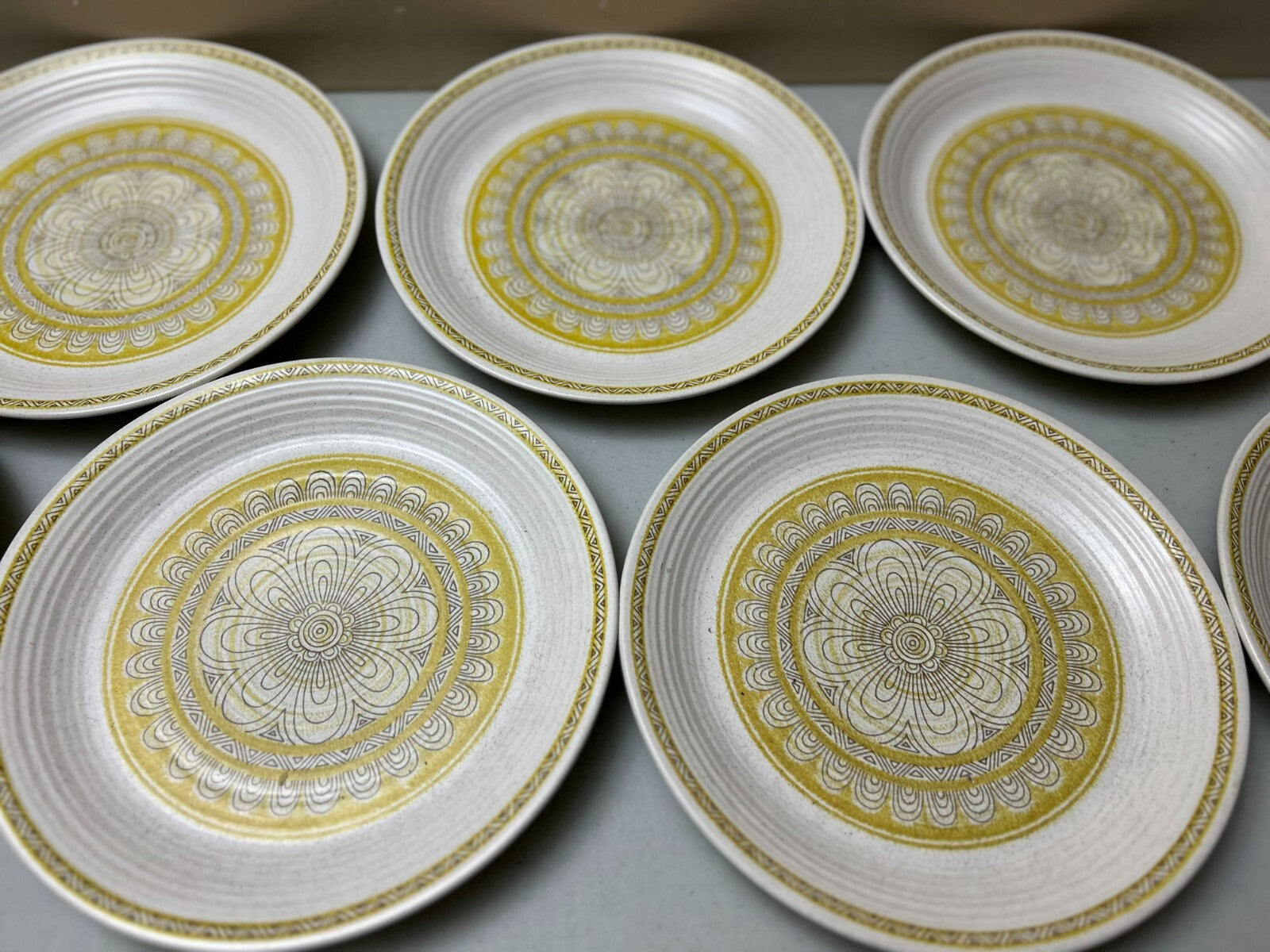 Vintage Set Of 7 Franciscan Earthenware Oven Safe Dinner Plate