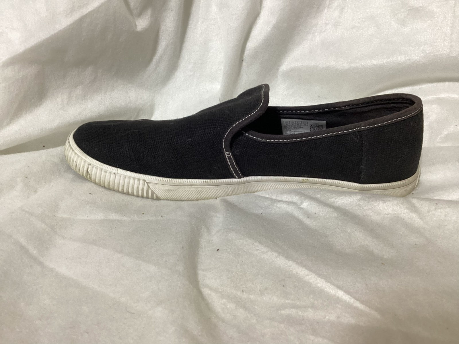 Toms Clemente Women's Black White Loafers Flat Shoes Size 8