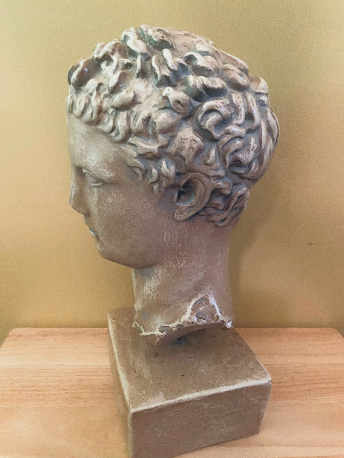 Bust Of Ancient Greek Mythology God Hermes Sculpture Collectible Display