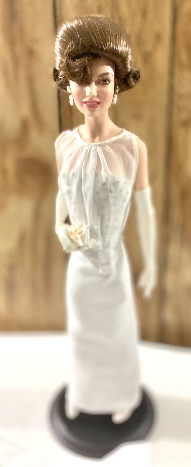 Franklin Heirloom Porcelain Doll Jacqueline Kennedy Inaugural Ball Portrait