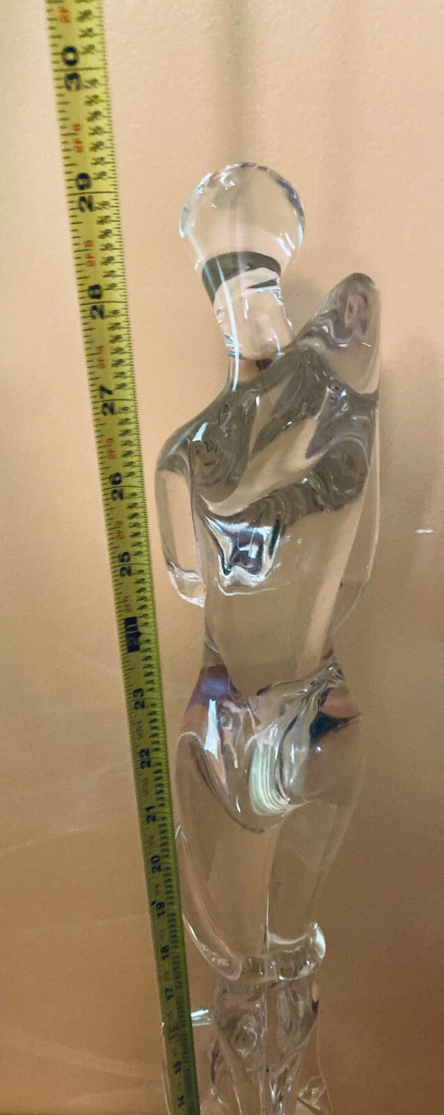 Tall Heavy Murano Glass Sculpture Collectible Display Decoration Girl & Swan