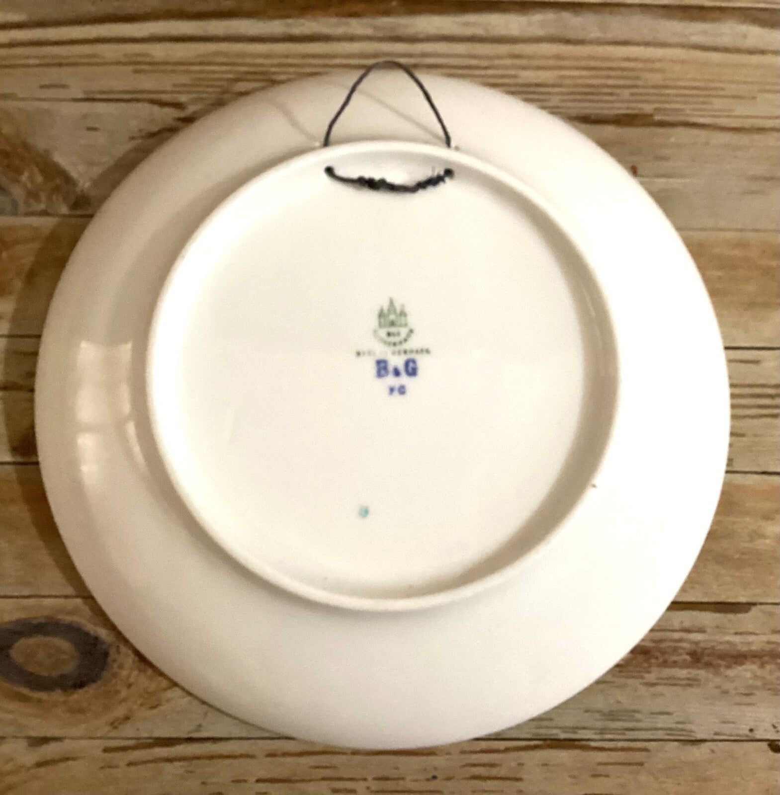 Bing And Grondahl White Blue Commemorative Plate From 1908 BG Cm28
