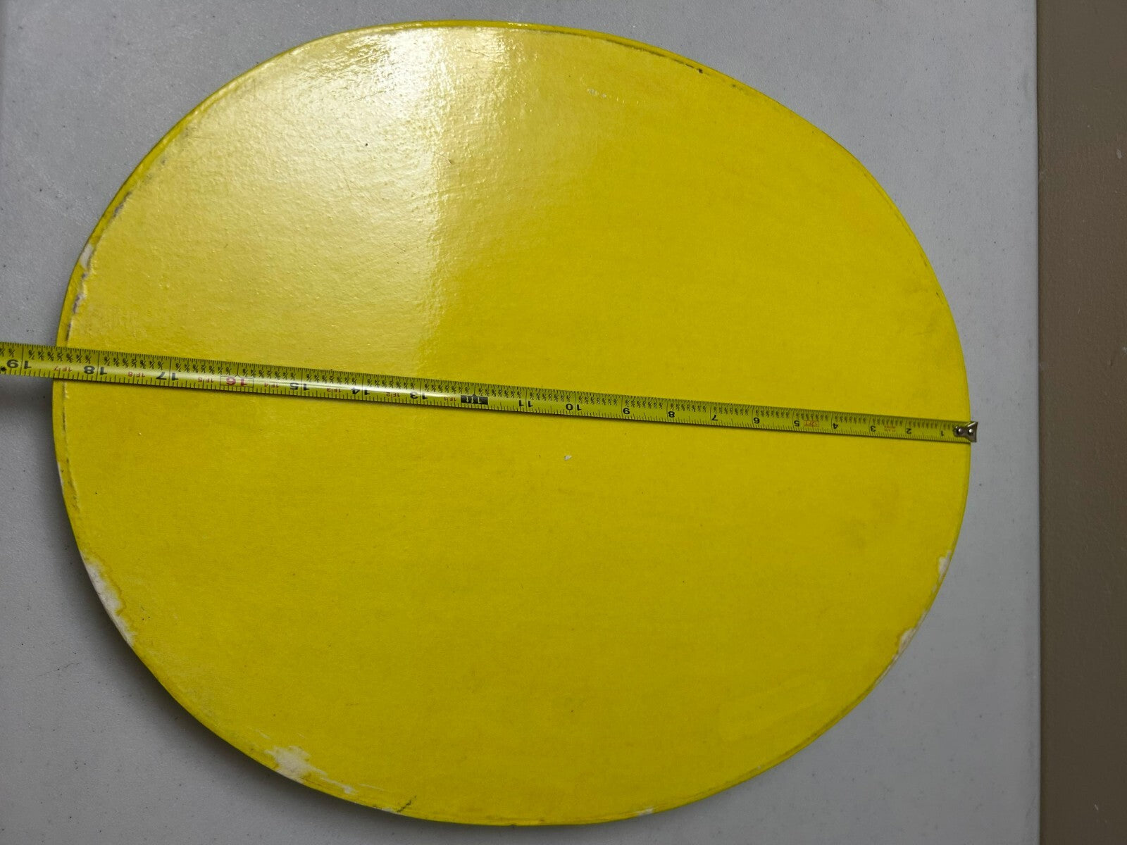 Oval Shaped Hand Painted With Embossed Banana Tray - 18.5 Inches