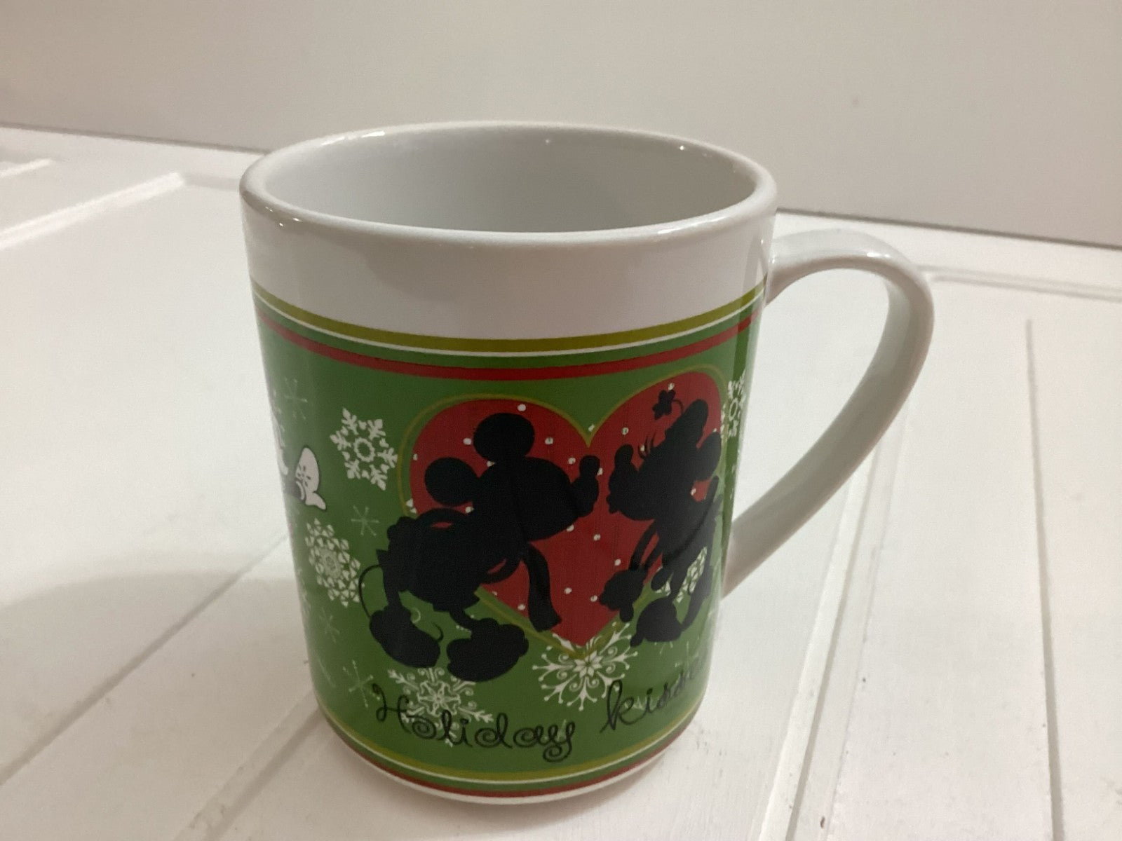 Zak! Disney Mickey And Minnie Mouse Christmas Holiday Kisses Coffee Mug
