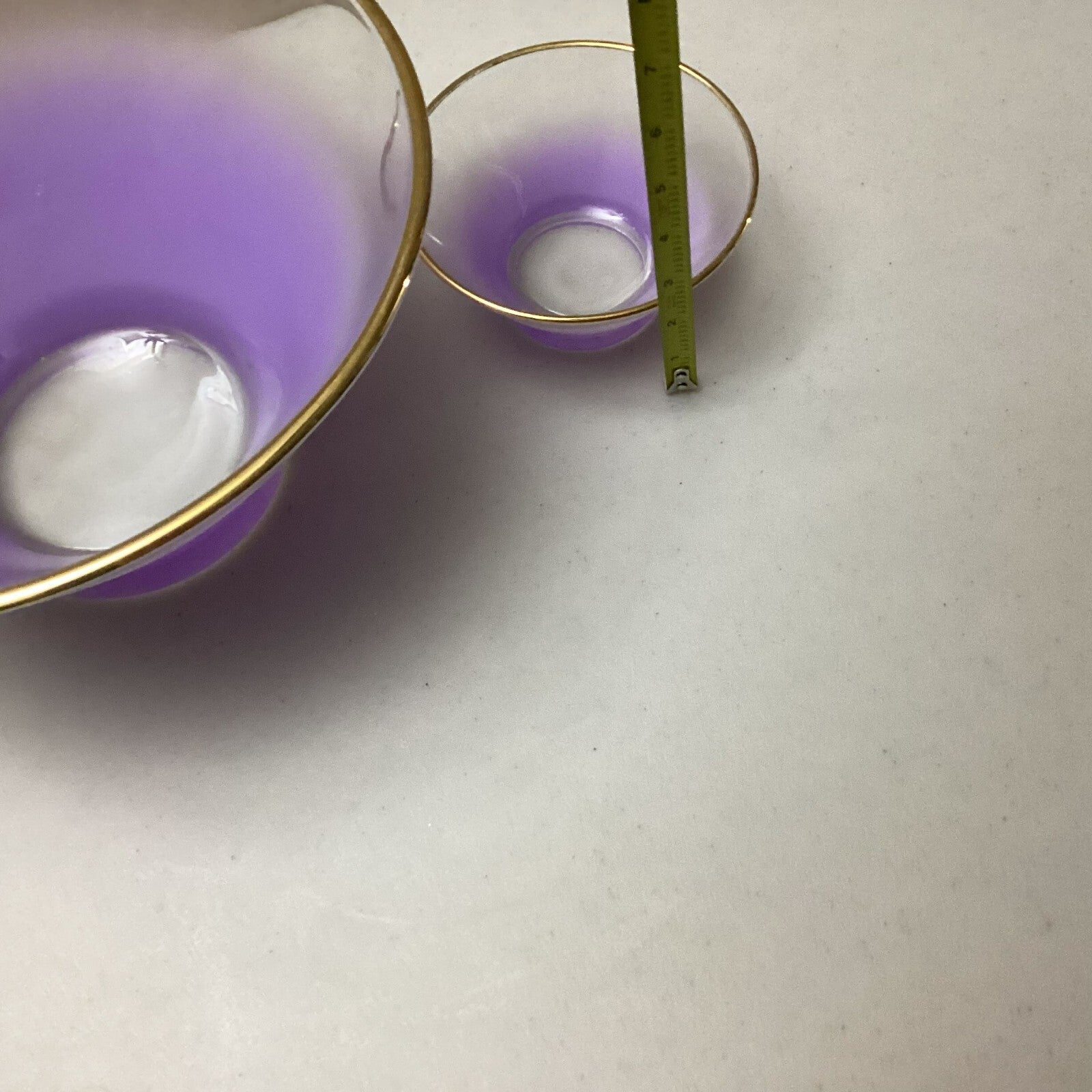 2 Pieces Set Of Vintage Purple Blendo Bowl Set