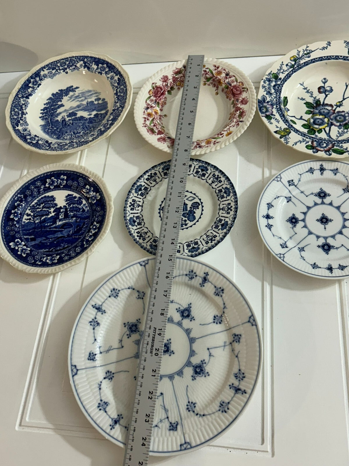 Lot Of 7 Various Assorted Fine China Porcelain Plates