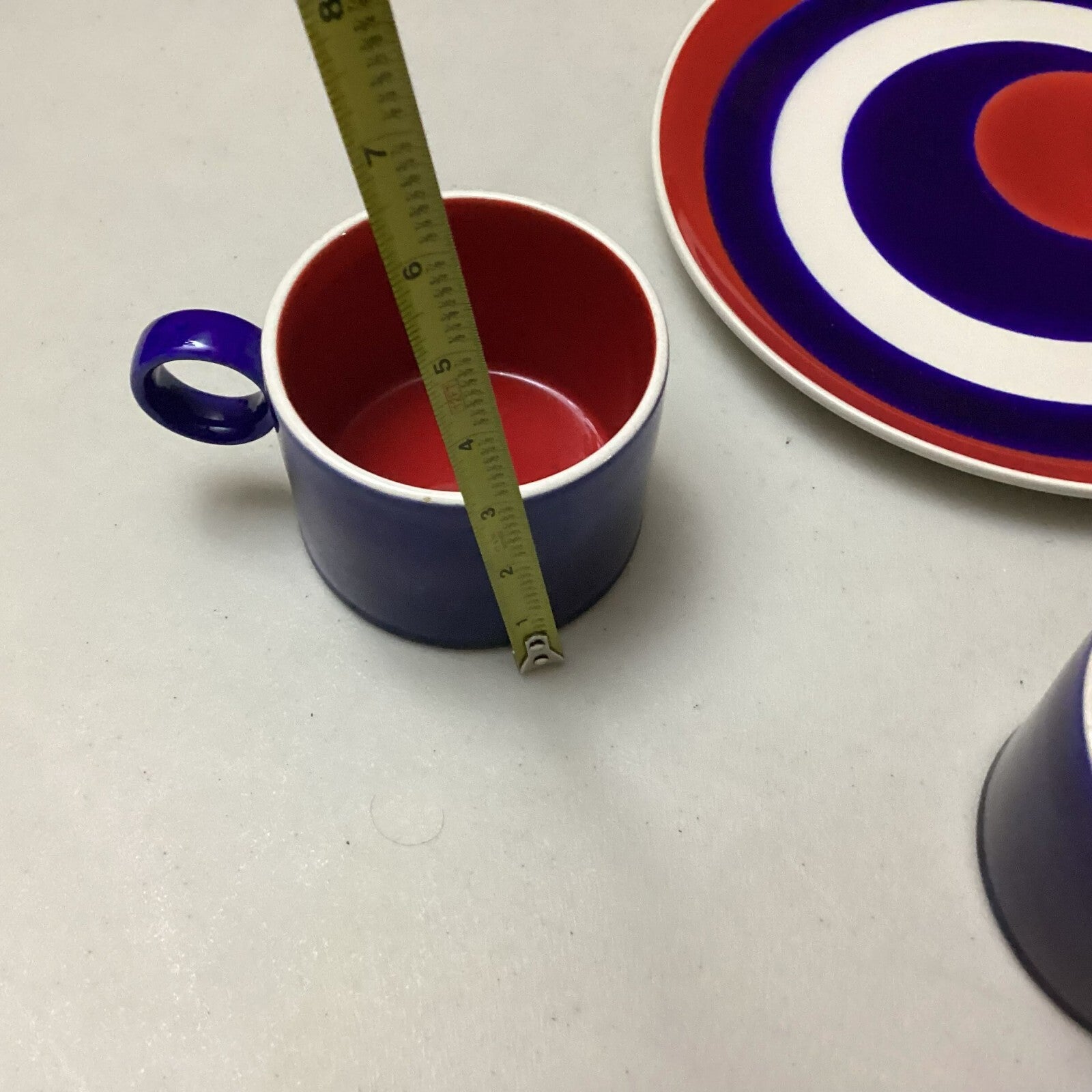 Set Of Mancioli Italian Modernist 2 Plates 3 Mugs