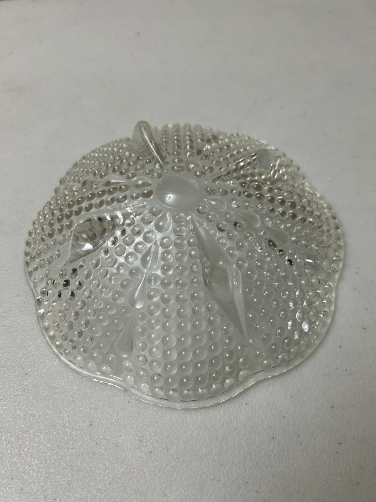 Vintage Footed Hobnail Hazel Atlas Teardrop Clear Glass Candy/jewelry Dish Bowl