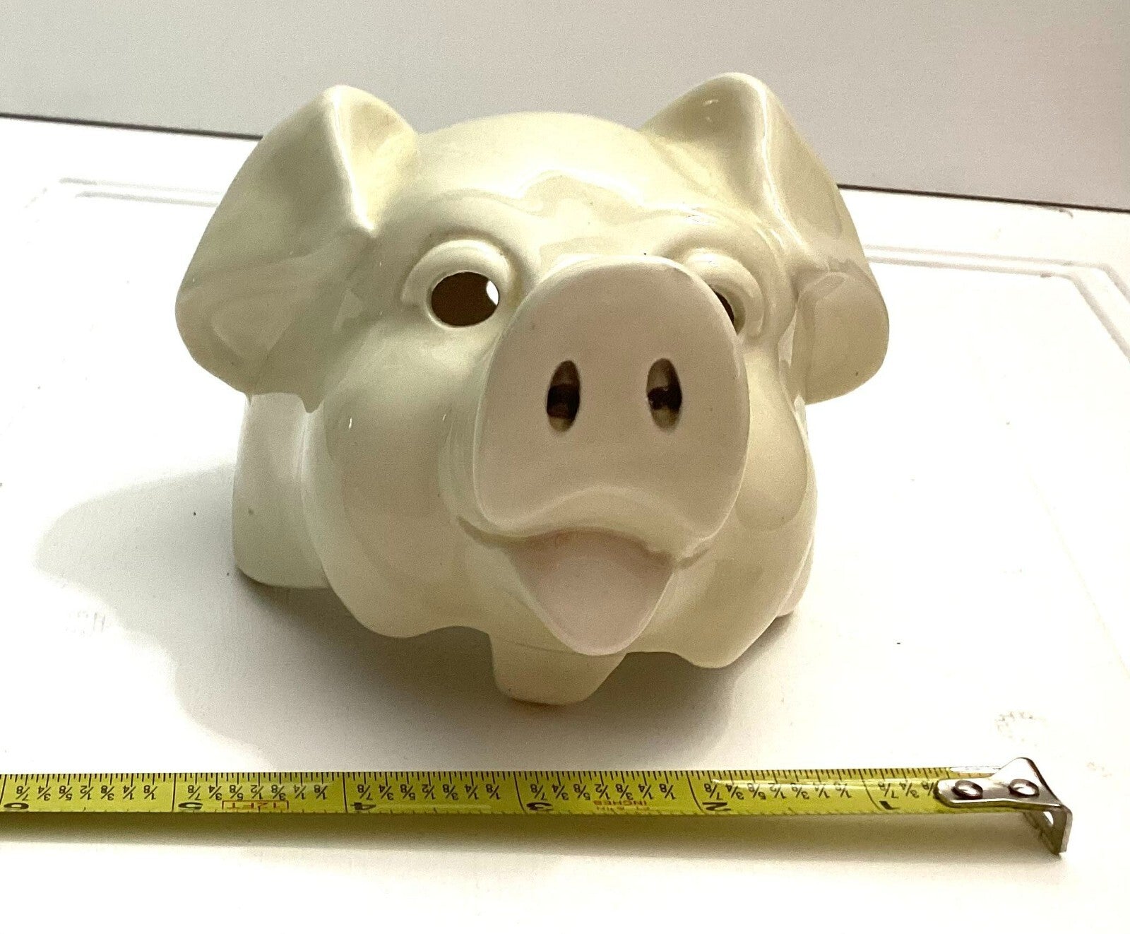 Vintage Ceramic Wall Hanging Pig Towel/Apron Hooks