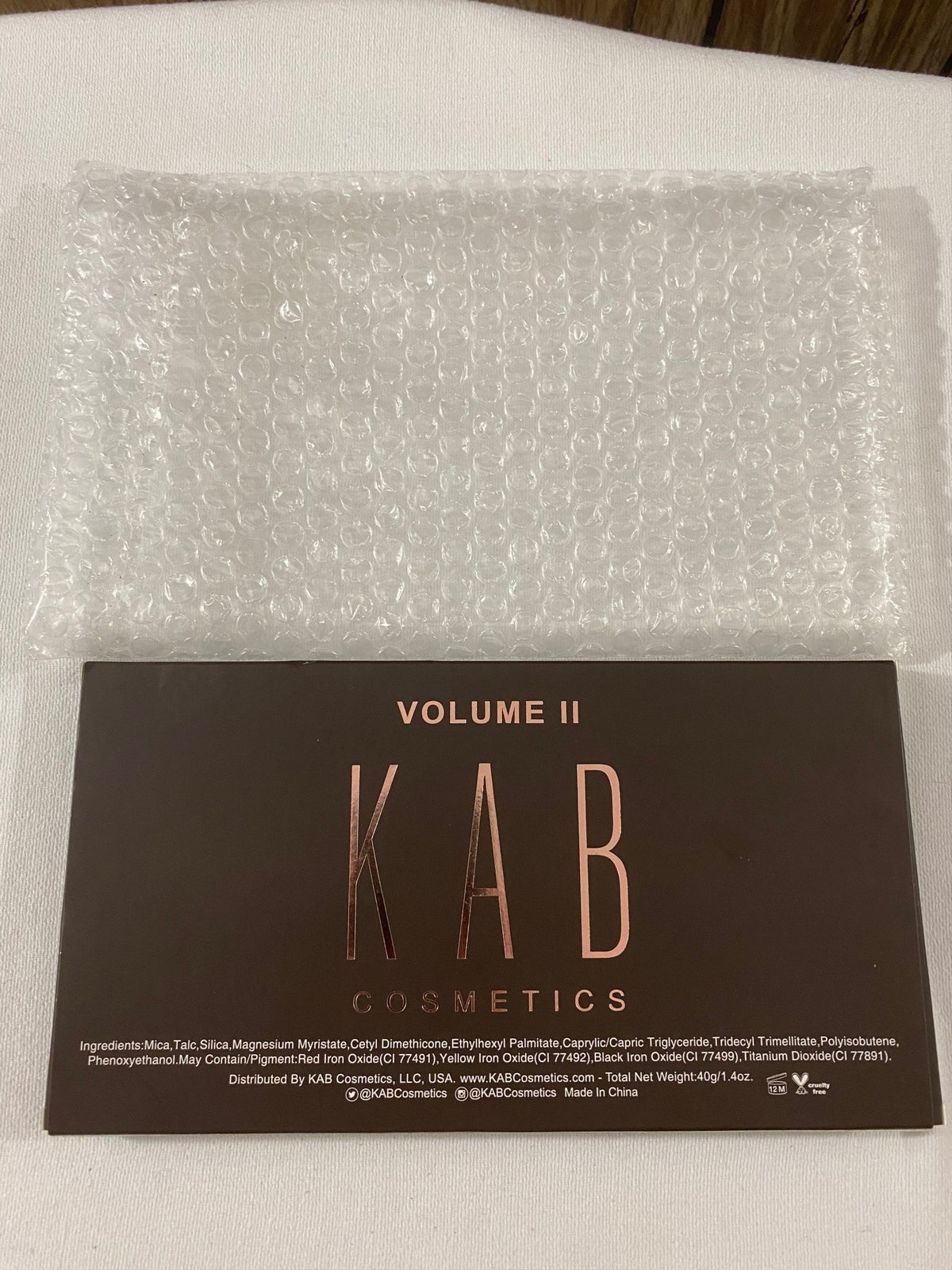 Kab Volume 2 Contour palette new Boxed