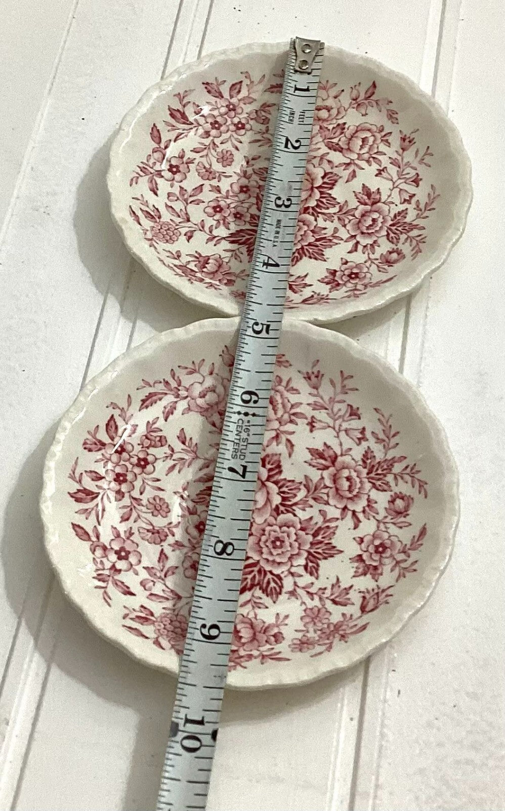 Lot Of 2 Mini Grindley England Printemps Pink Floral Plate 4 Inches