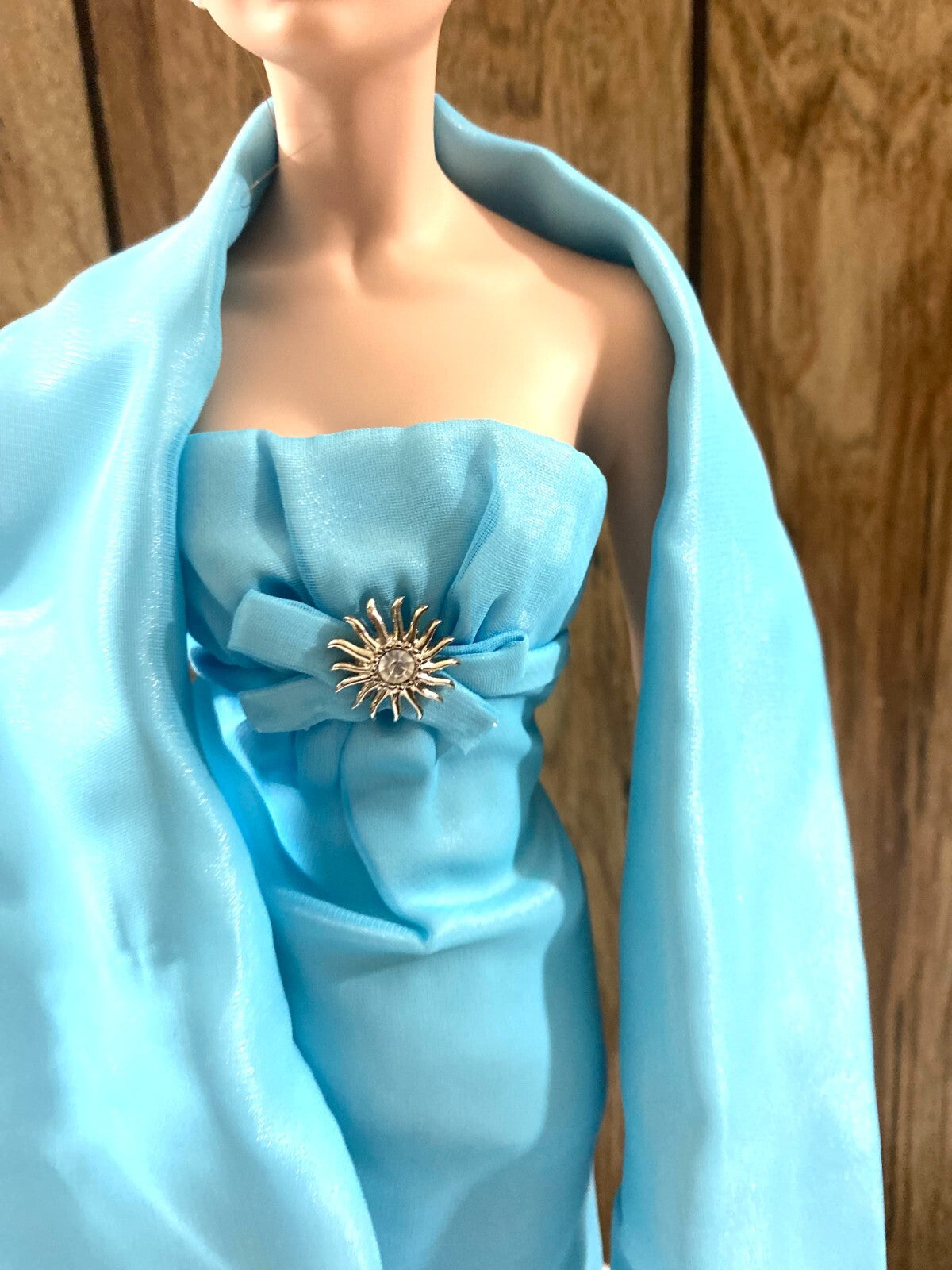 Franklin Heirloom Jacqueline Kennedy Porcelain Blue Dress Doll