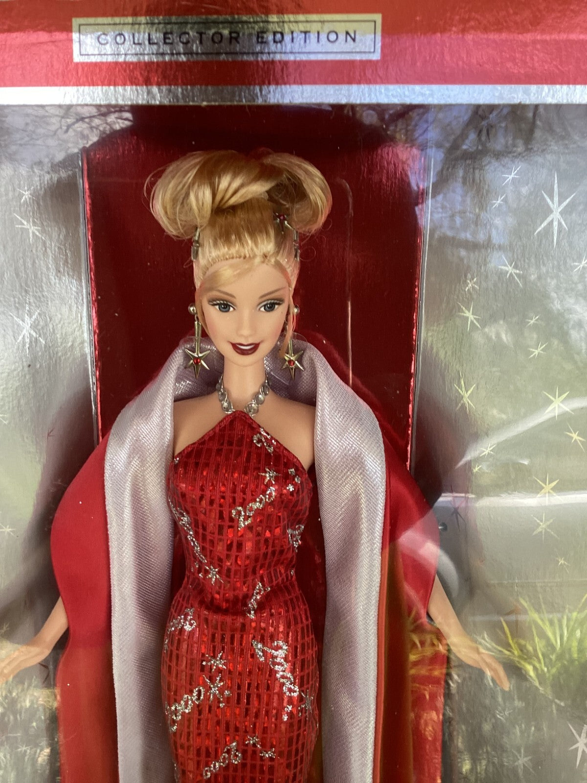 Mattel 27409 Kids Barbie Doll 2000 In Red Dress Collector Edition With Box