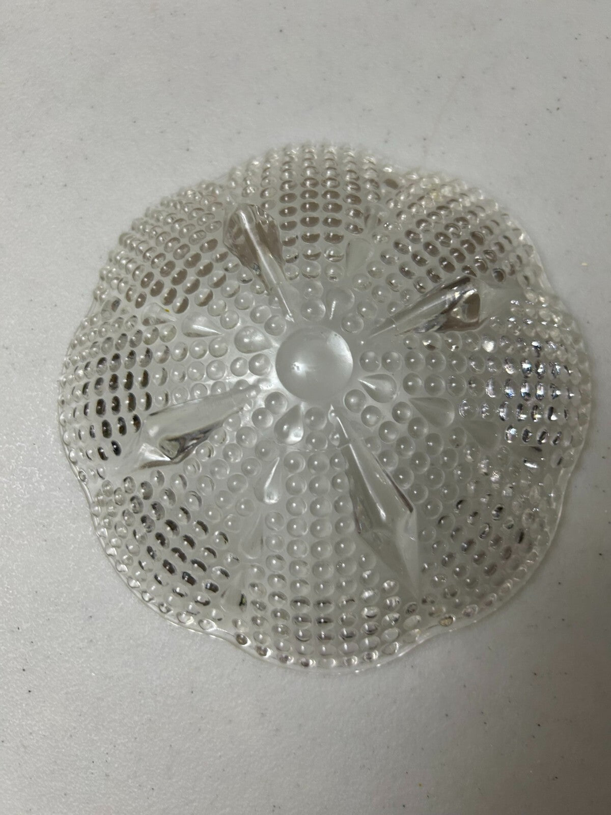 Vintage Footed Hobnail Hazel Atlas Teardrop Clear Glass Candy/jewelry Dish Bowl