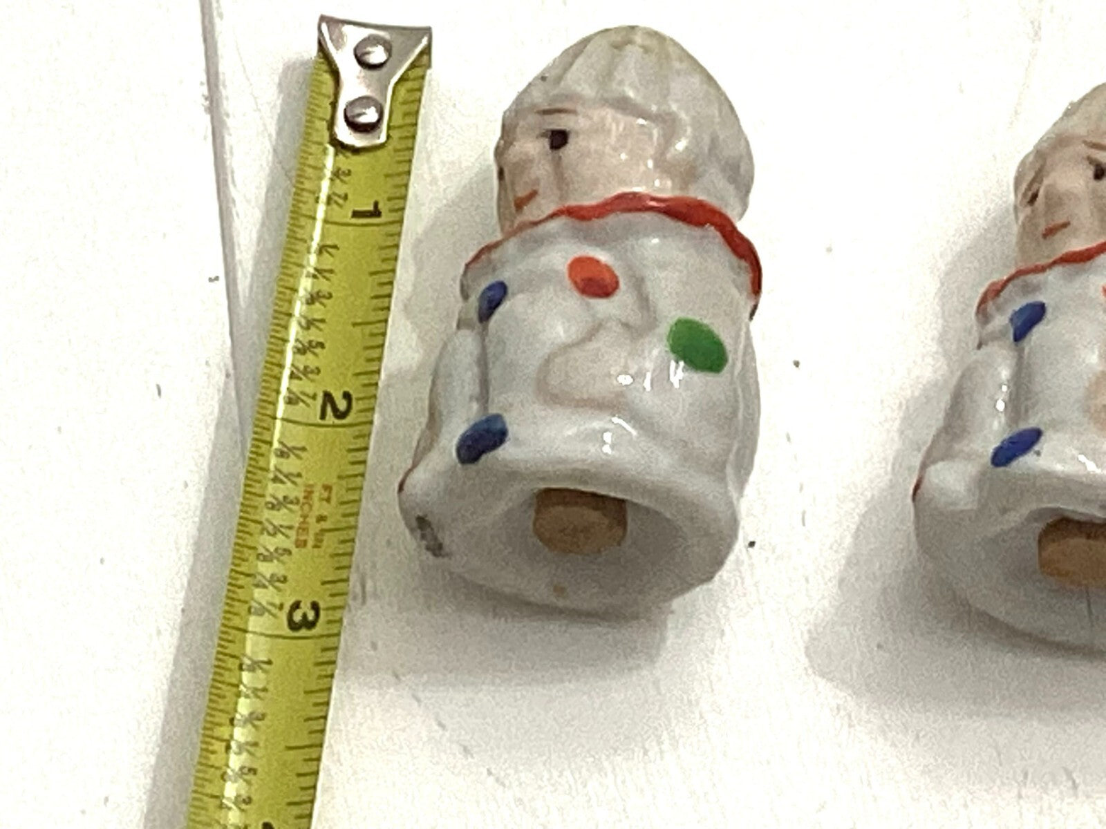 Vintage Sitting Sad Clowns Salt And Pepper Shakers Set
