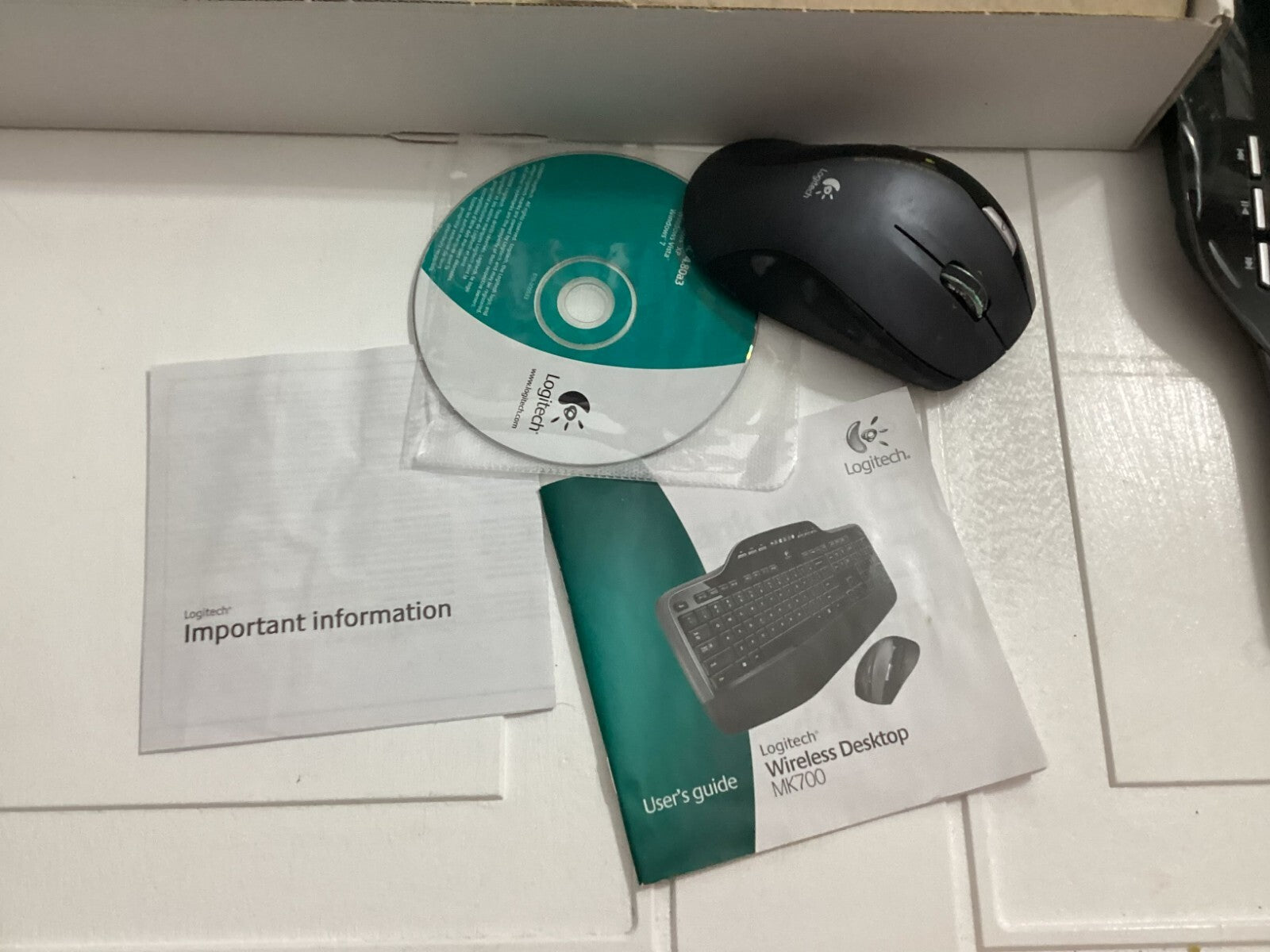 Logitech Wireless Desktop Keyboard And Mouse Combo Model MK700 - Black