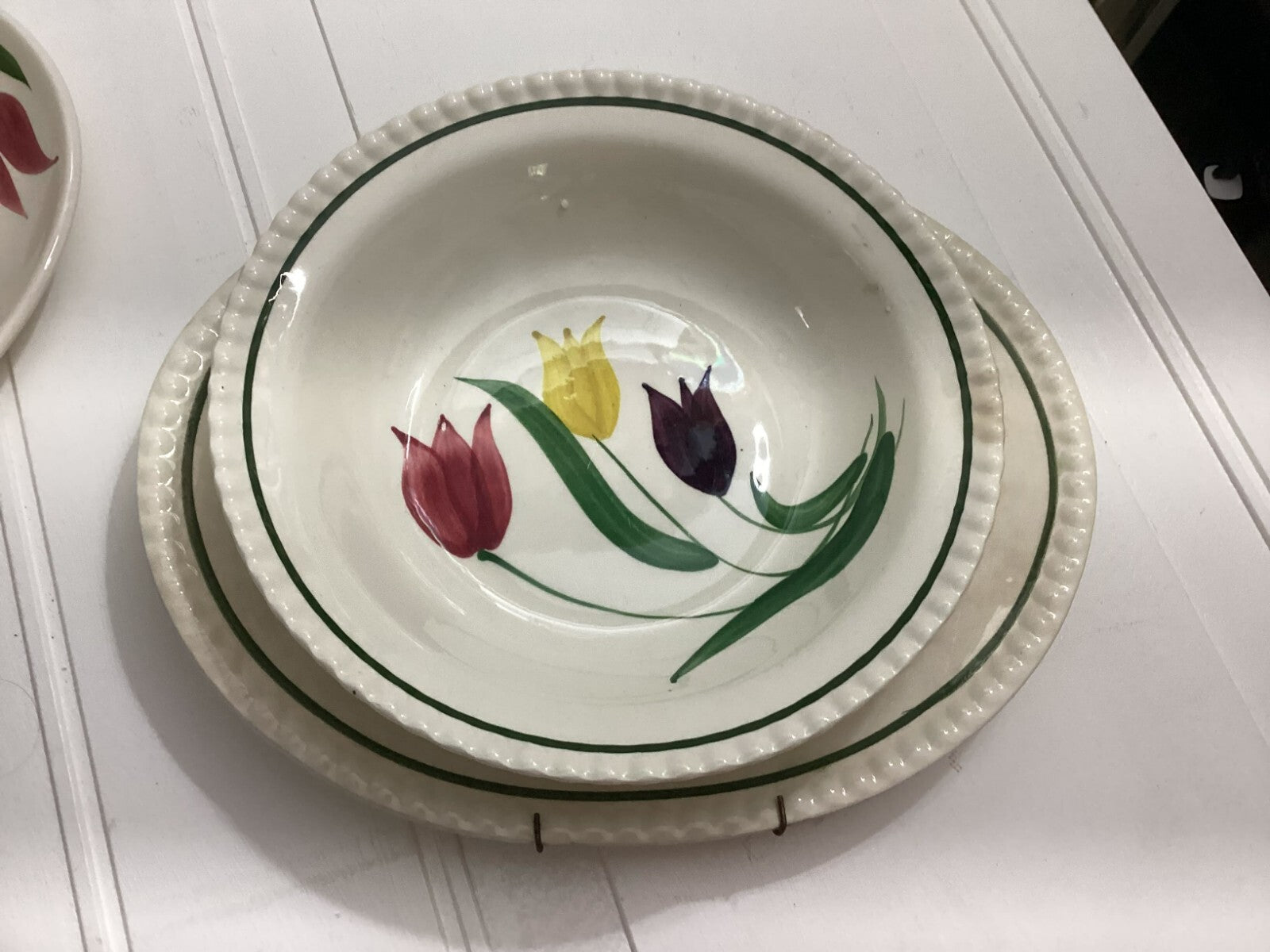 Lot Of 2 sets Floral Rio By Stetson China Co And Blue Ridge Plates And Bowls