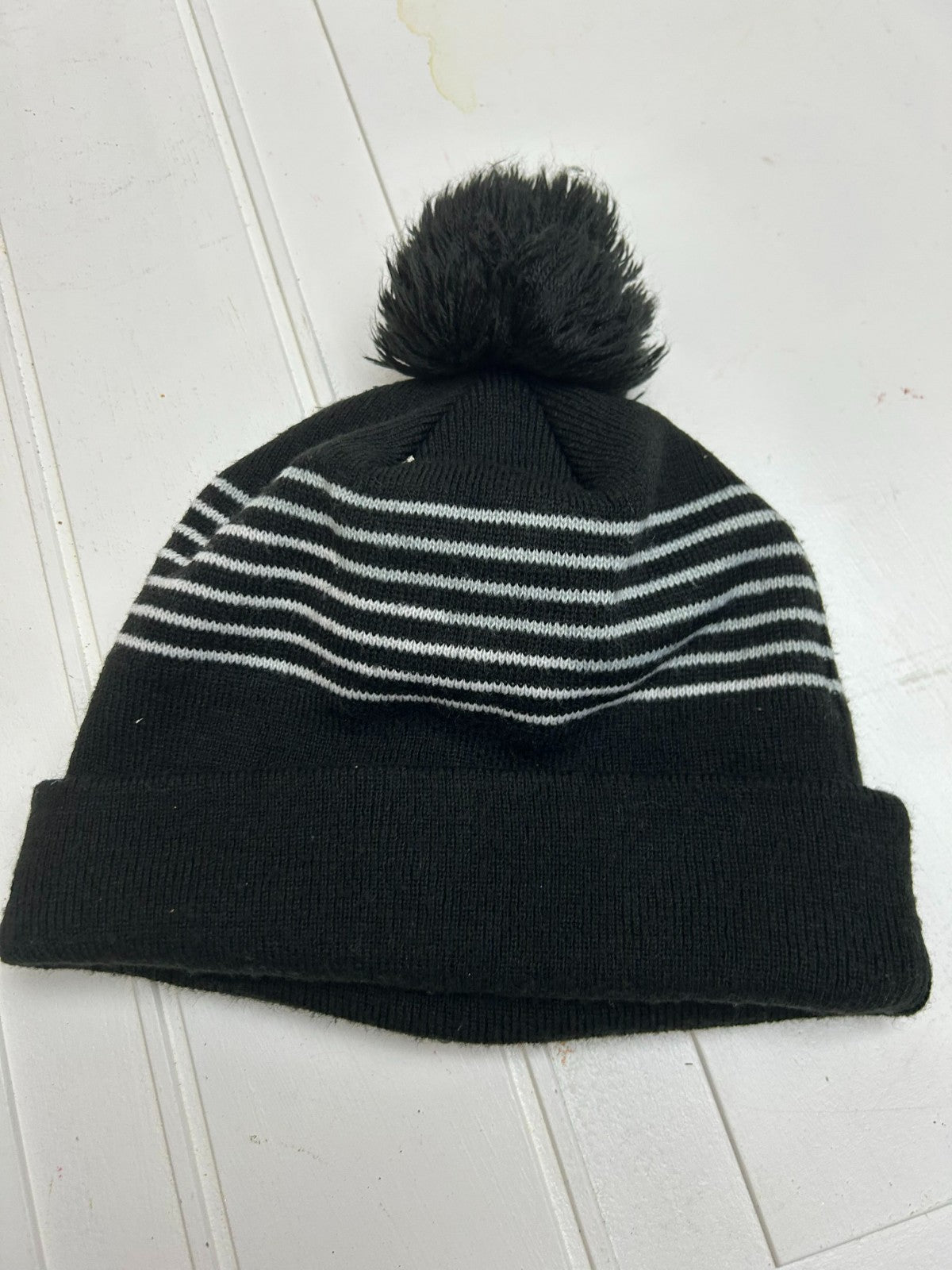 NFL Unisex Black White Las Vegas Raiders Tam Beanie - One Size Fits Most