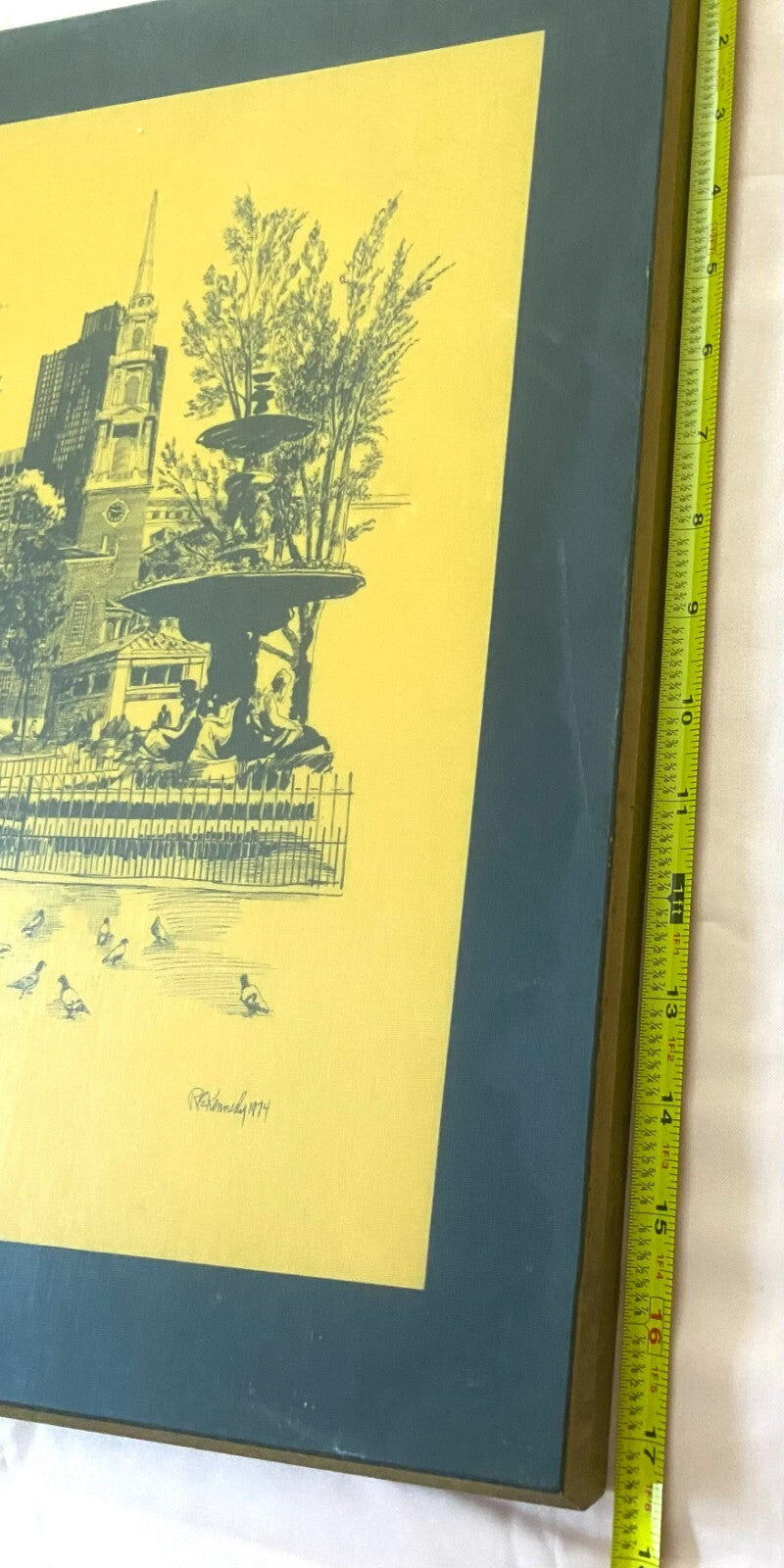 Lot of 4 Laminated Arts Old Boston Series by Robert E. Kennedy