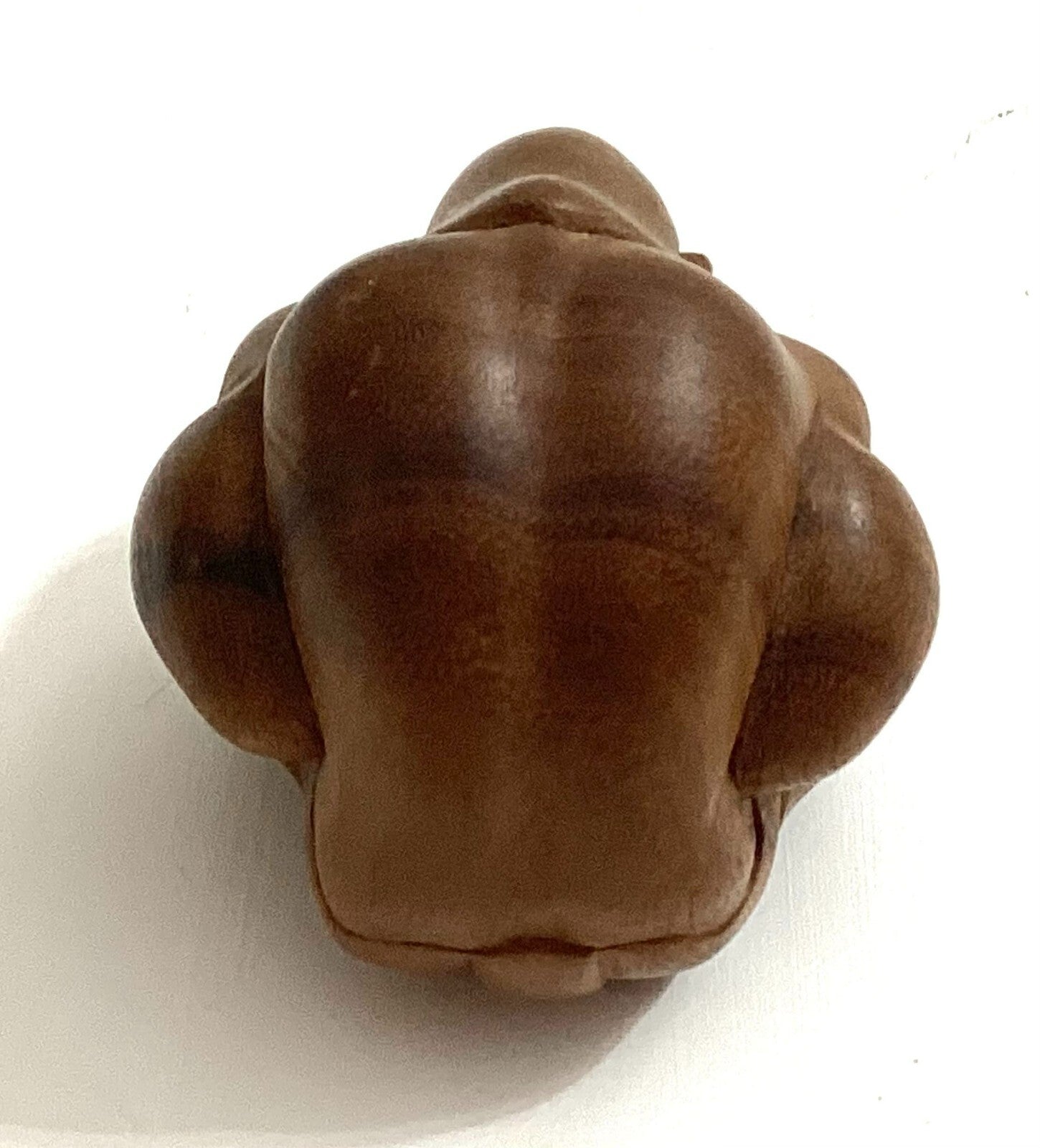 Wooden Carved Weeping Buddha Sculpture
