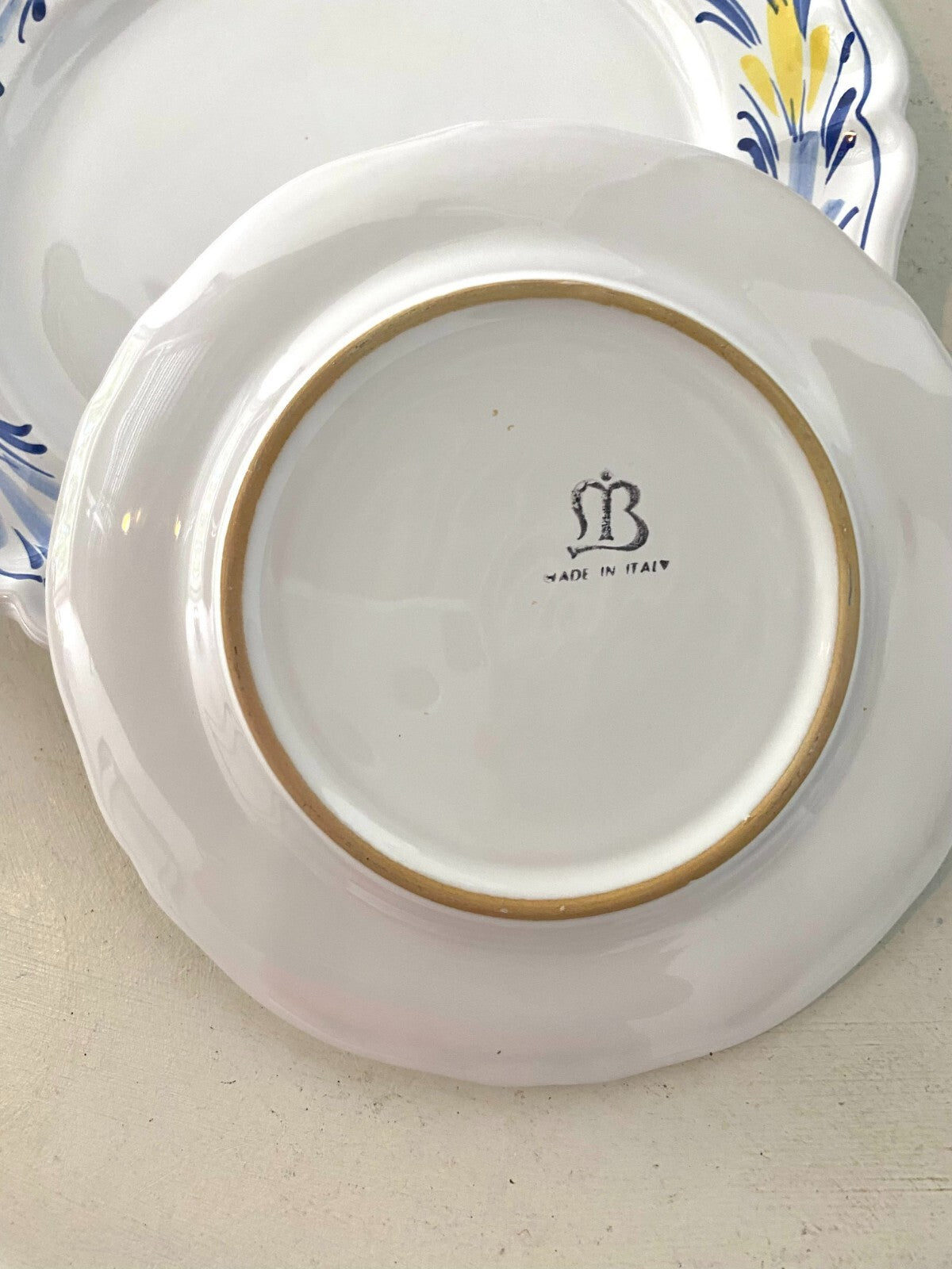 6 Dinner 6 Salad Plates By Made In Italy 8”, 10.5”