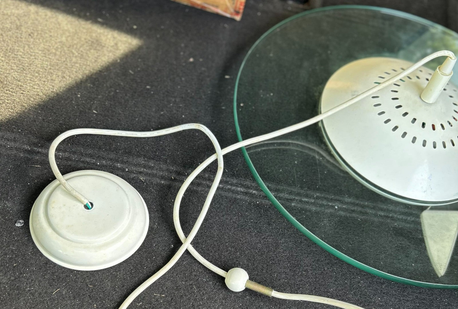 Vintage Clear Glass Round 150 Watts Max Chandelier